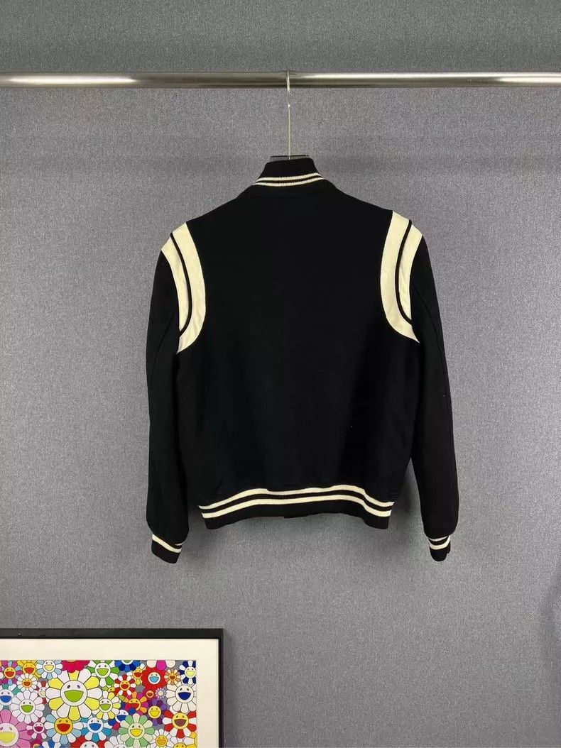 Saint Laurent Paris Saint Laurent Paris Black and white Teddy jacket 2505-Nexta Size US M / EU 48-50 / 2 - 2 Thumbnail