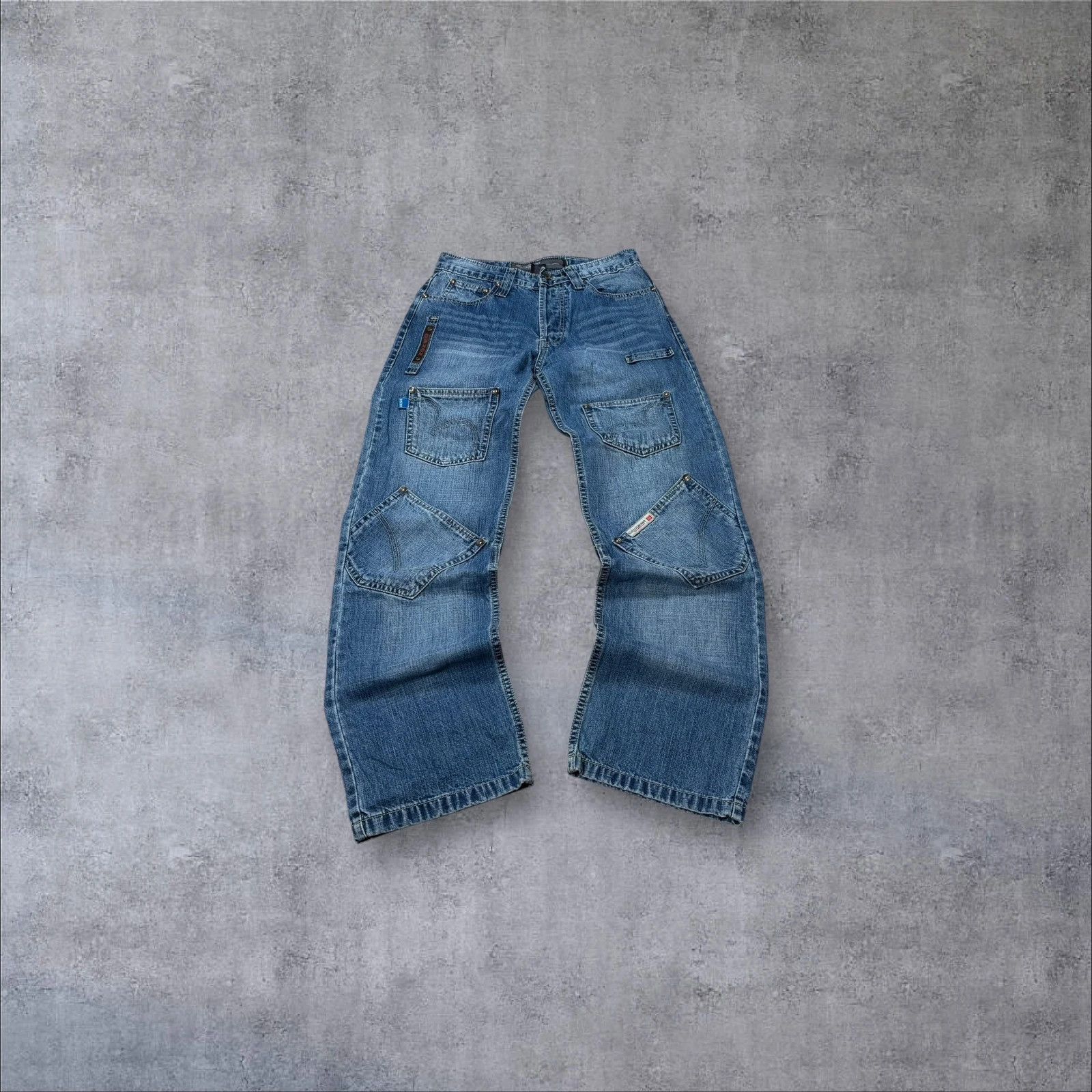 Japanese Brand Gazoz Wide Leg Denim Jeans 28 Size US 28 / EU 44 - 1 Thumbnail