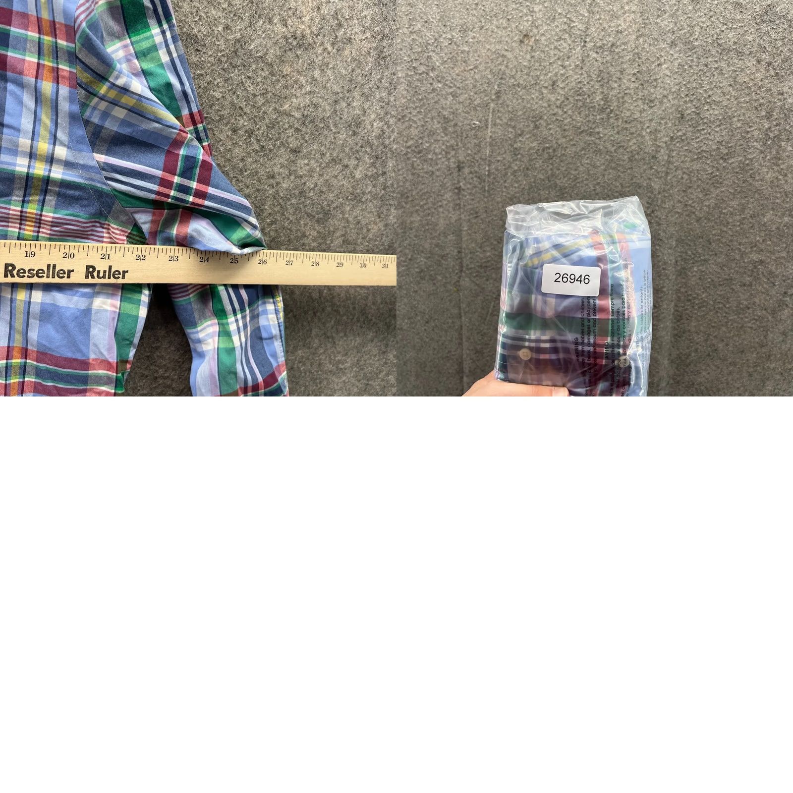 Polo Ralph Lauren Ralph Lauren Shirt Men Large Blue Plaid Button-Up Vintage Size US L / EU 52-54 / 3 - 9 Thumbnail