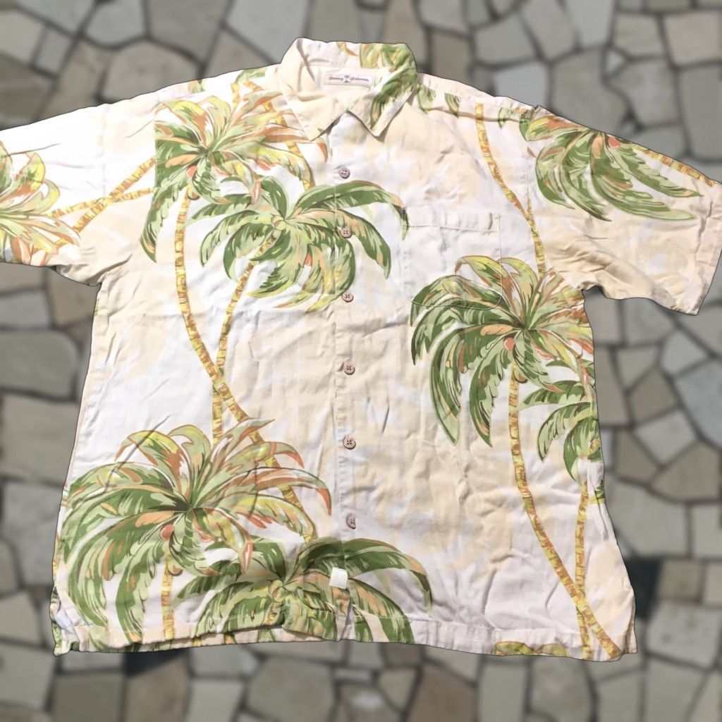 Tommy Bahama Tommy Bahama Shirt Men's 100% Silk Tropical Hawaiian Casual Beach Logo Button-Up Collar Short Sleeve Large Multicolor Pattern 90s Size US L / EU 52-54 / 3 - 1 Thumbnail