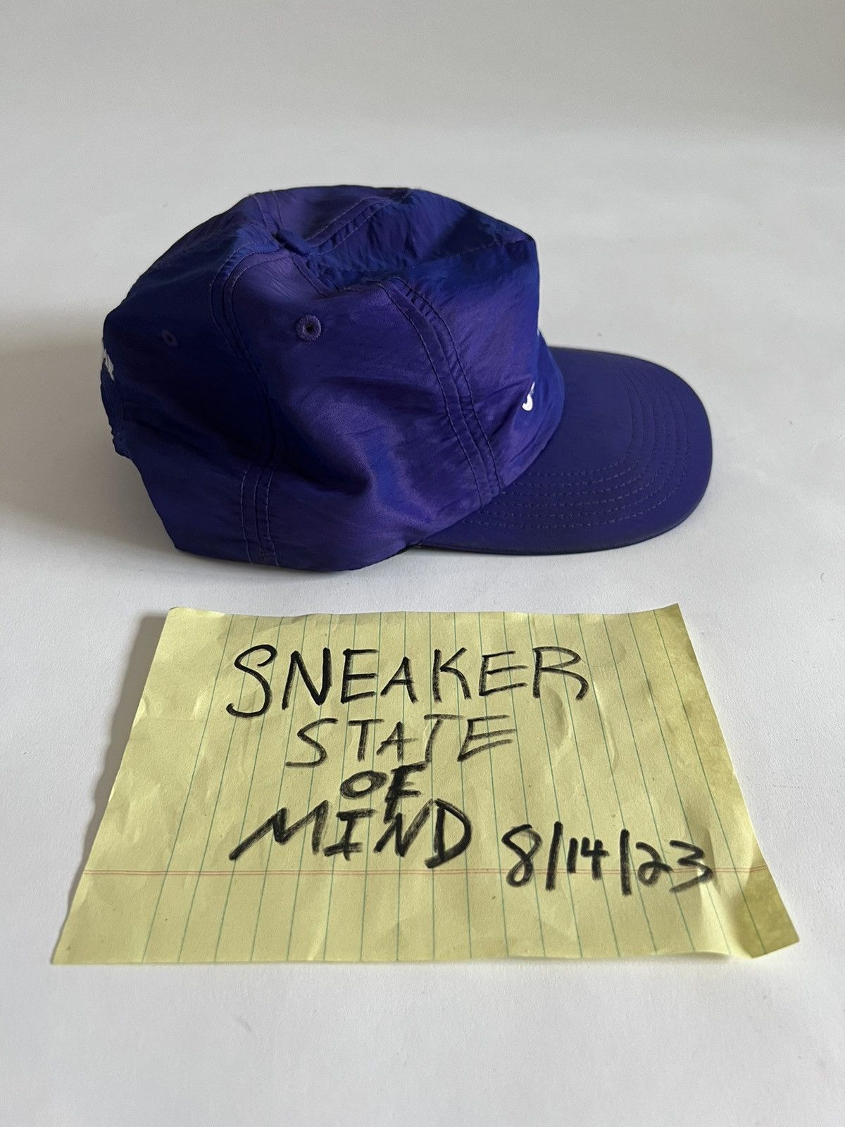 Supreme × Vintage PURPLE Supreme Motion Logo Hat iridescent 5 panel SS16 Size ONE SIZE - 3 Thumbnail