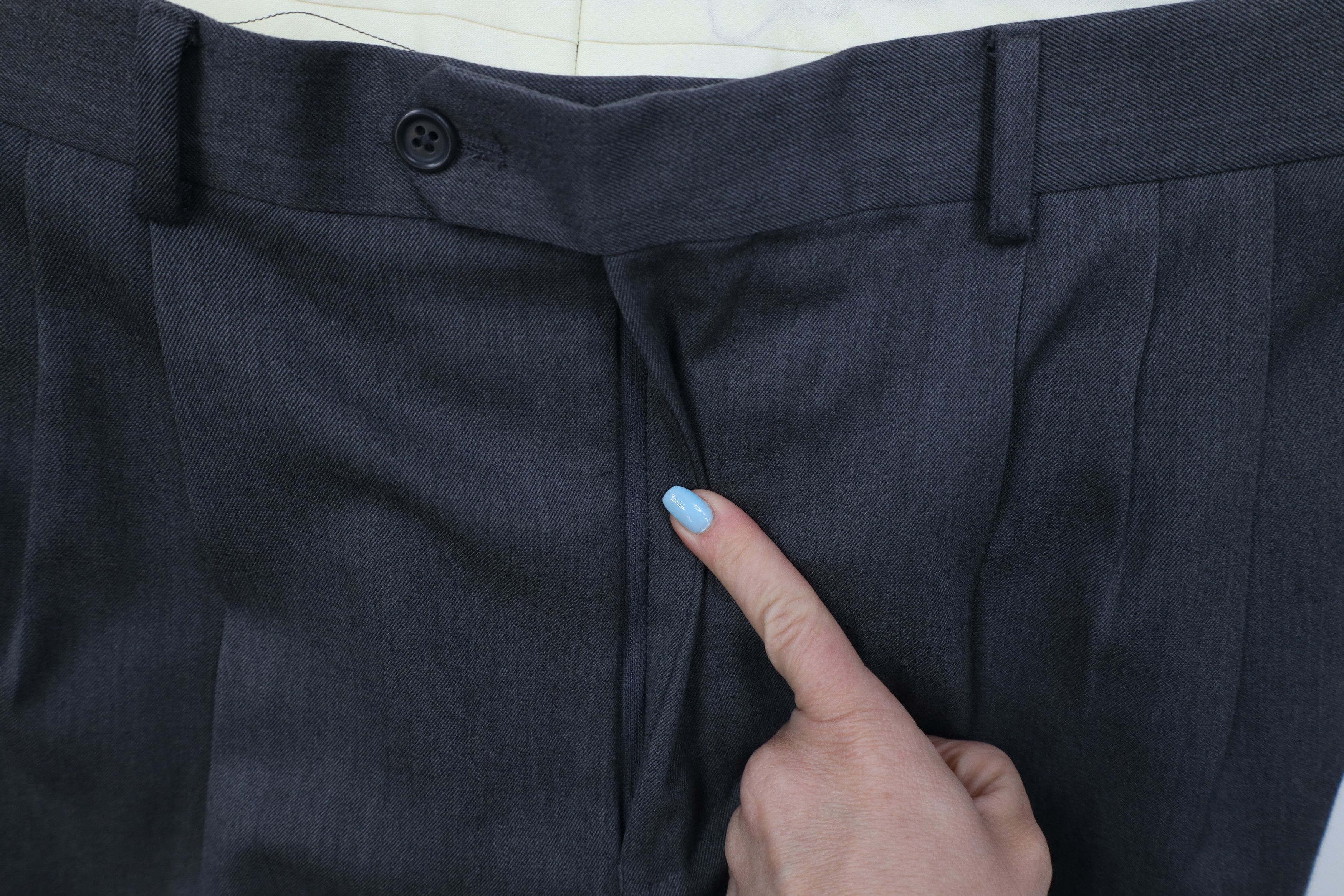 Vintage Vintage 90s Streetwear Wool Knit Wide Leg Chino Pants Gray Size US 34 / EU 50 - 6 Thumbnail