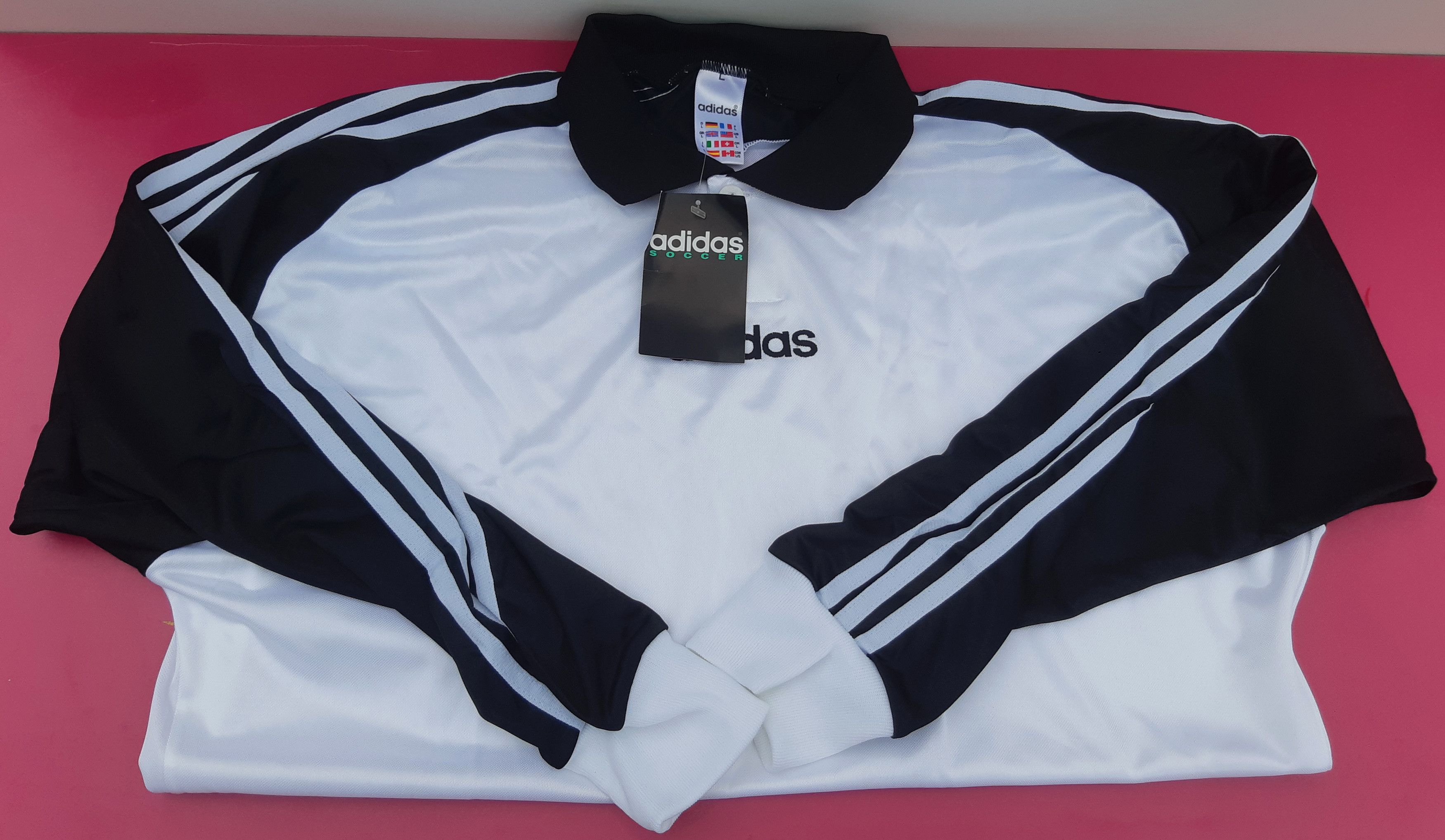 Adidas Vintage 90s ADIDAS Soccer Jersey made in England size L NWT Size US L / EU 52-54 / 3 - 3 Thumbnail