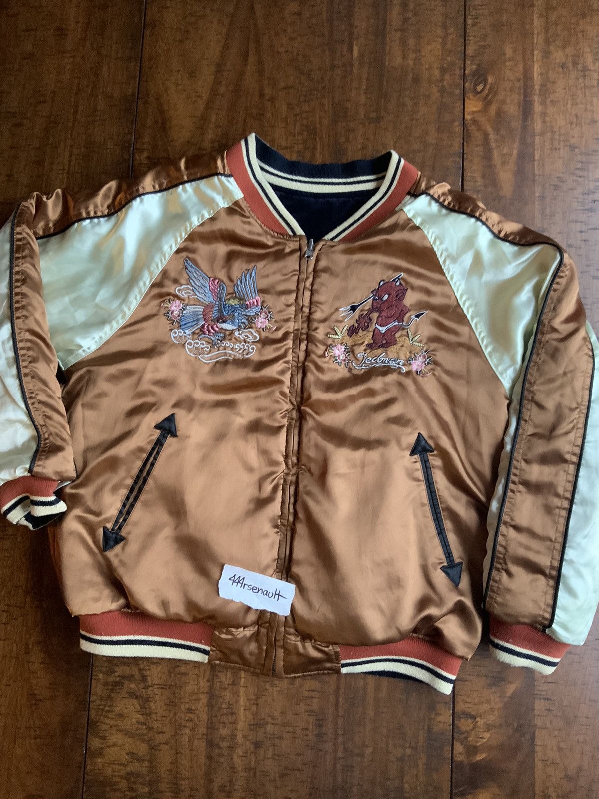 Tedman Reversible Devil Embroidered Souvenir Jacket Japanese