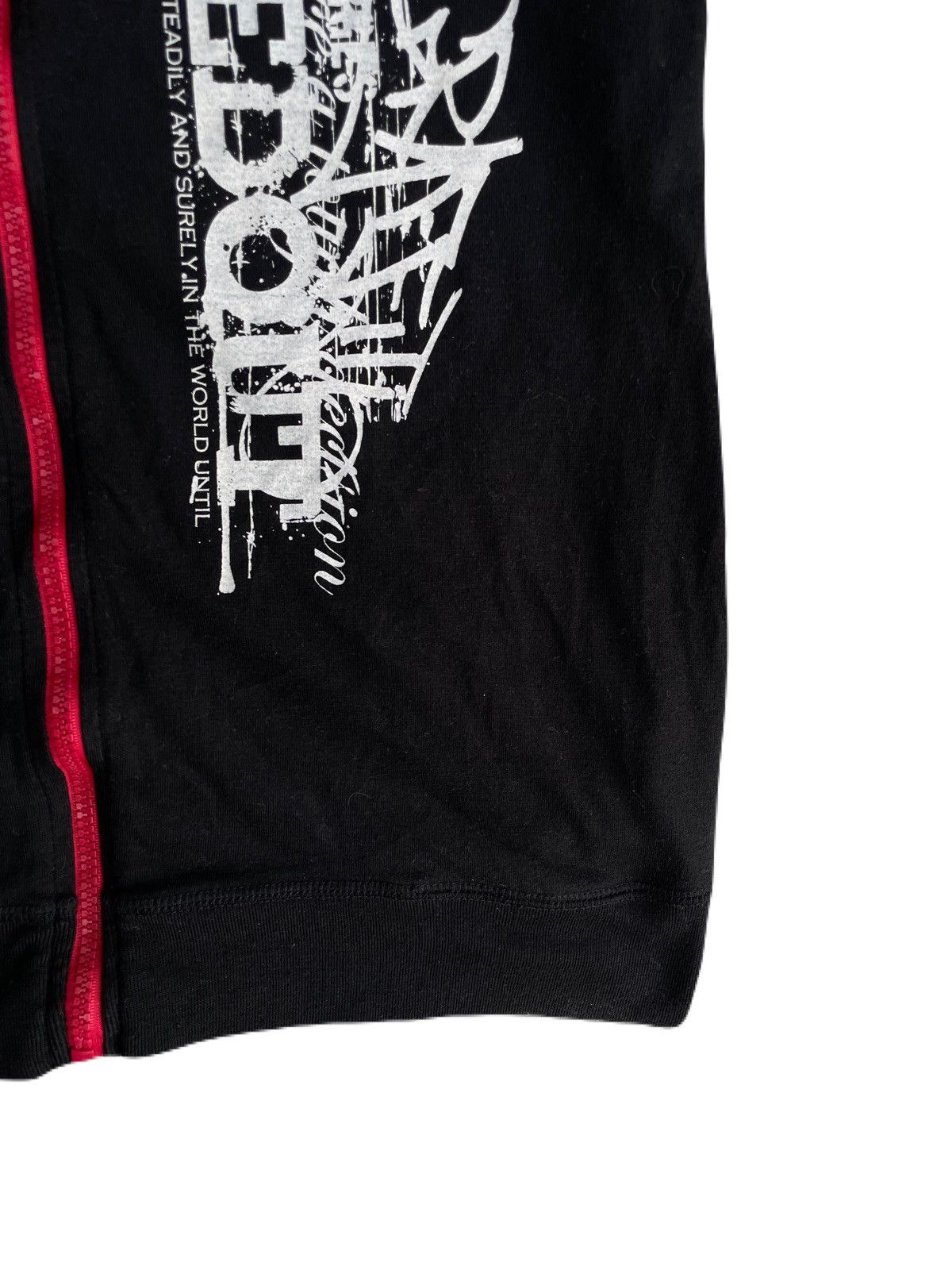 If Six Was Nine 2000s Japanese archive Vkei Poem Zip-Up Short Sleeve Hoodie Size US S / EU 44-46 / 1 - 6 Thumbnail