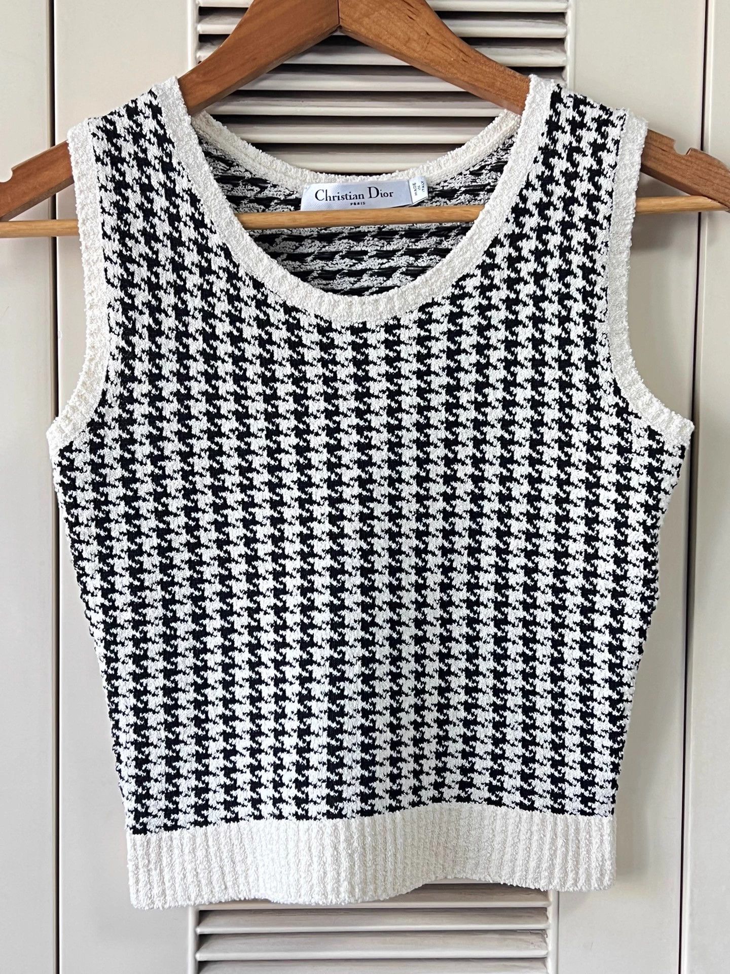 Dior Dior houndstooth knit two-piece black and white 34 Size XS / US 0-2 / IT 36-38 - 6 Thumbnail