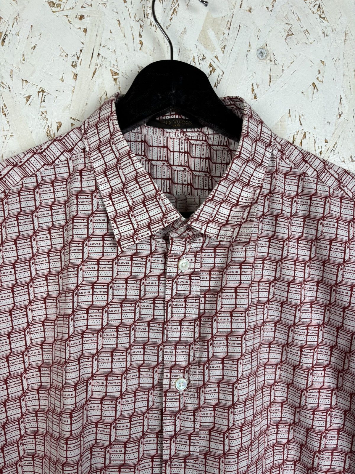 Louis Vuitton Louis Vuitton Allover Print Button Up Short Sleeve Shirt Size US XL / EU 56 / 4 - 2 Thumbnail