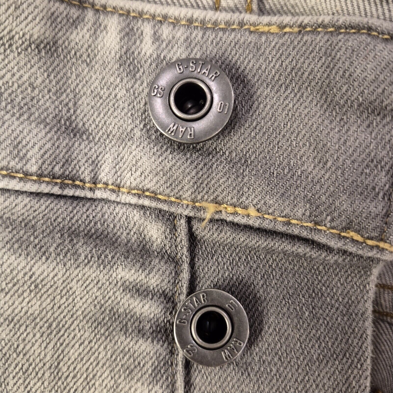 G-Star G-Star Raw 3301 Tapered Slim Men’s Gray Denim Jeans 36x32 Size US 36 / EU 52 - 12 Thumbnail