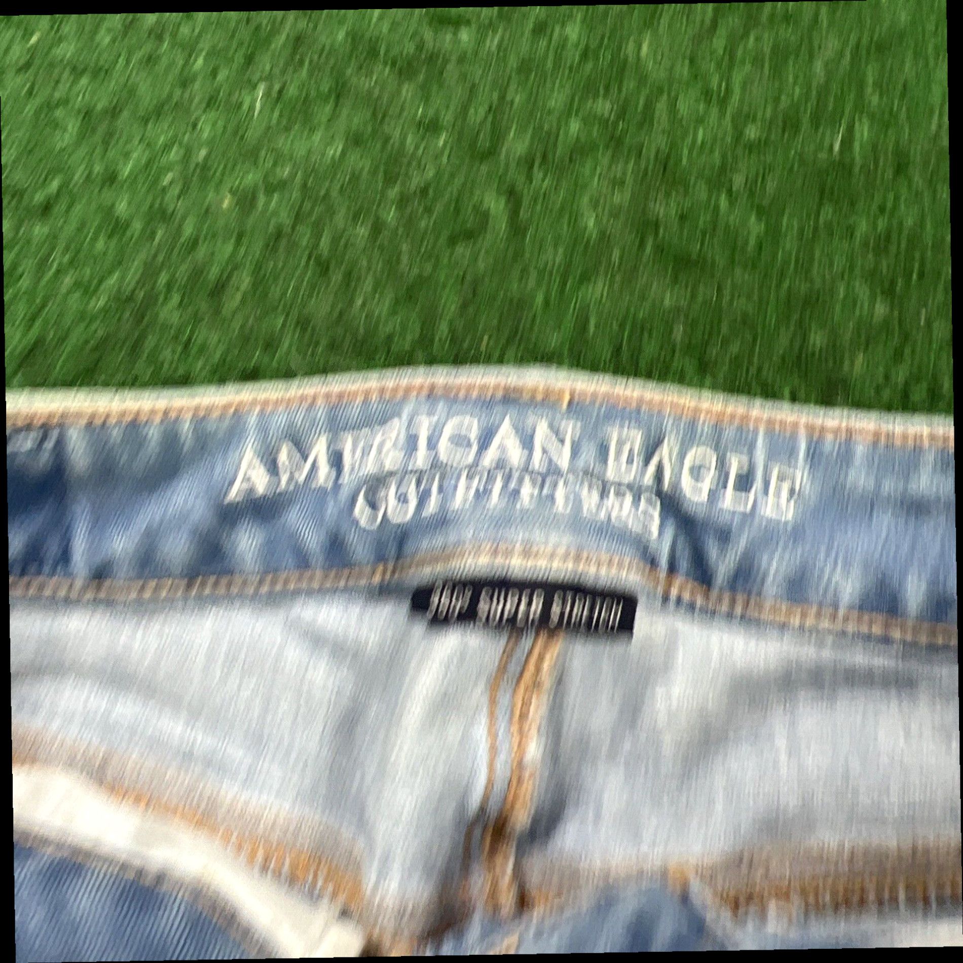 American Eagle Outfitters American Eagle Women's Jeans Size 2 Blue 360 Super Stretch Super High Rise 26x28 Size 26" / US 2 / IT 38 - 4 Thumbnail