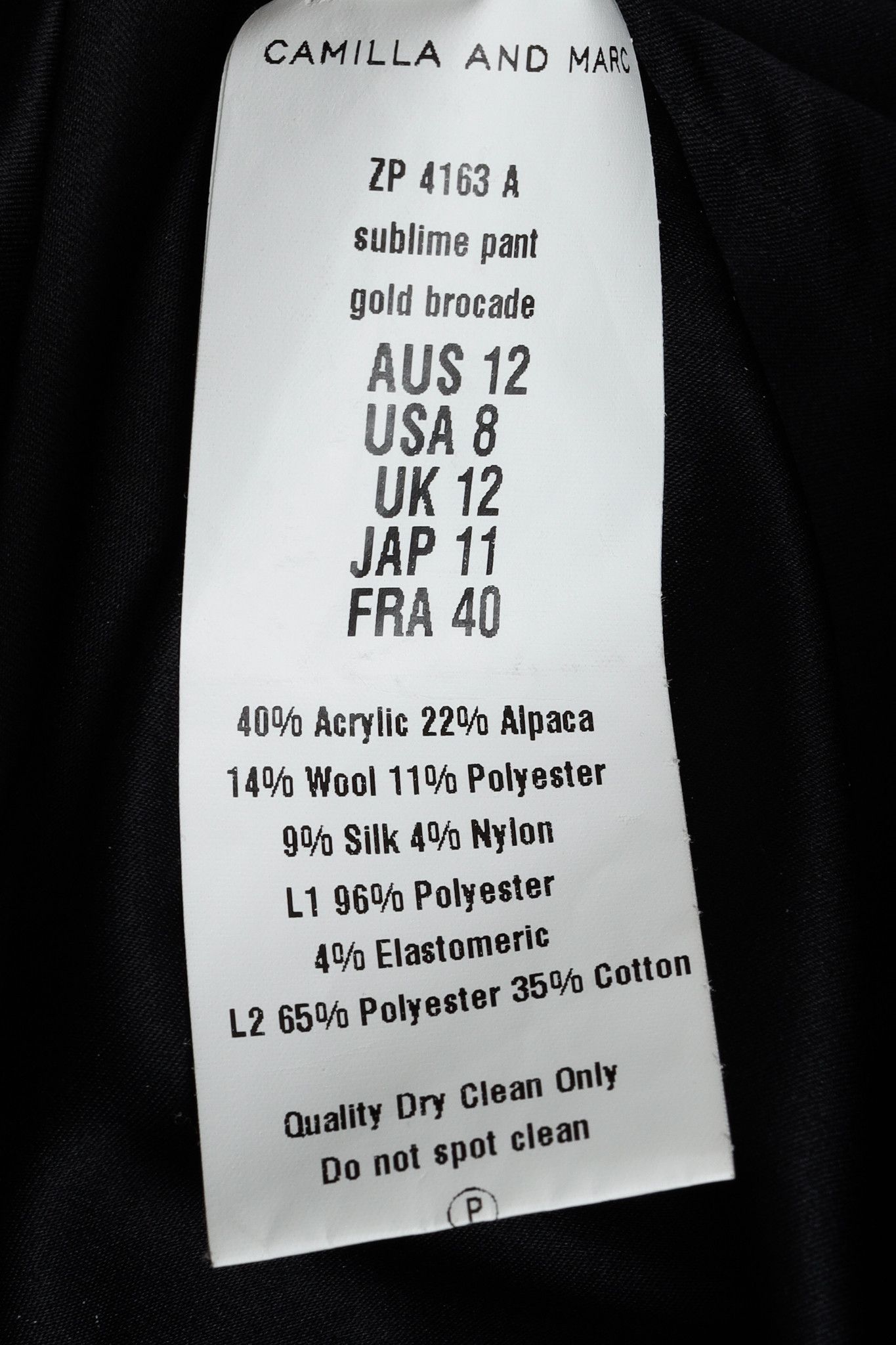 Other Camilla and Marc Sublime Gold Brocade Jacquard Pants Size 30" / US 8 / IT 44 - 10 Thumbnail