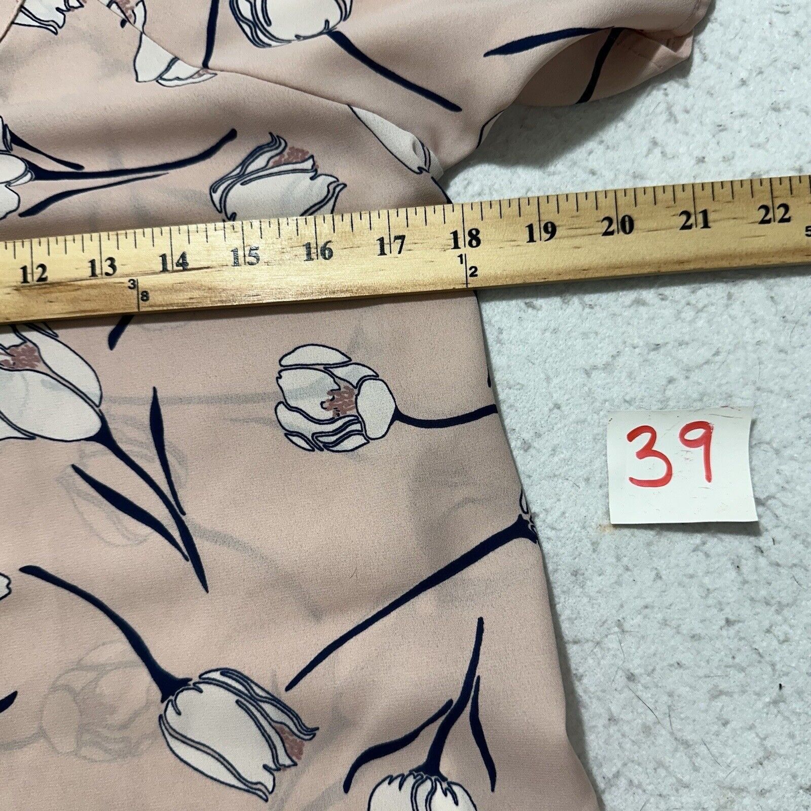 Other Sienna Sky XS Short Sleeve Blouse Pink Floral Top Size XS / US 0-2 / IT 36-38 - 8 Thumbnail