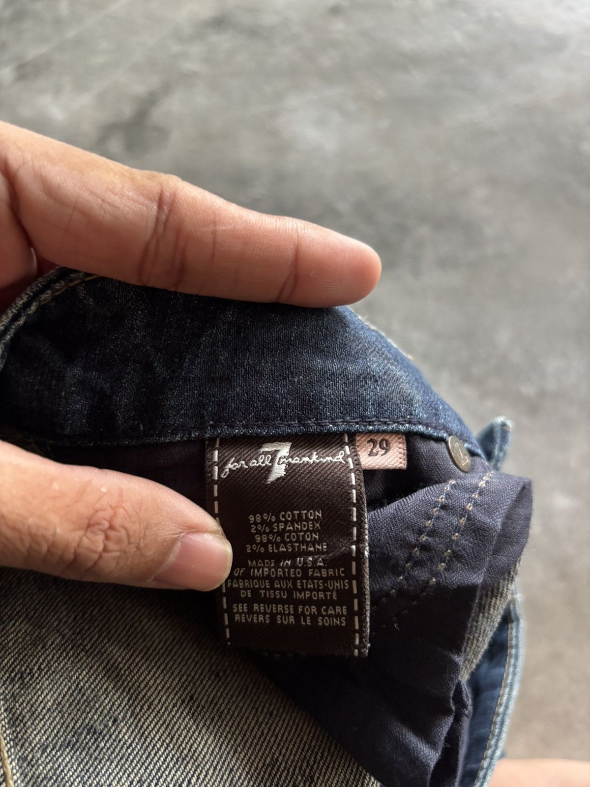 If Six Was Nine 7 FOR ALL MANKIND flare distressed bootcut kendrick lamar Size US 30 / EU 46 - 6 Thumbnail