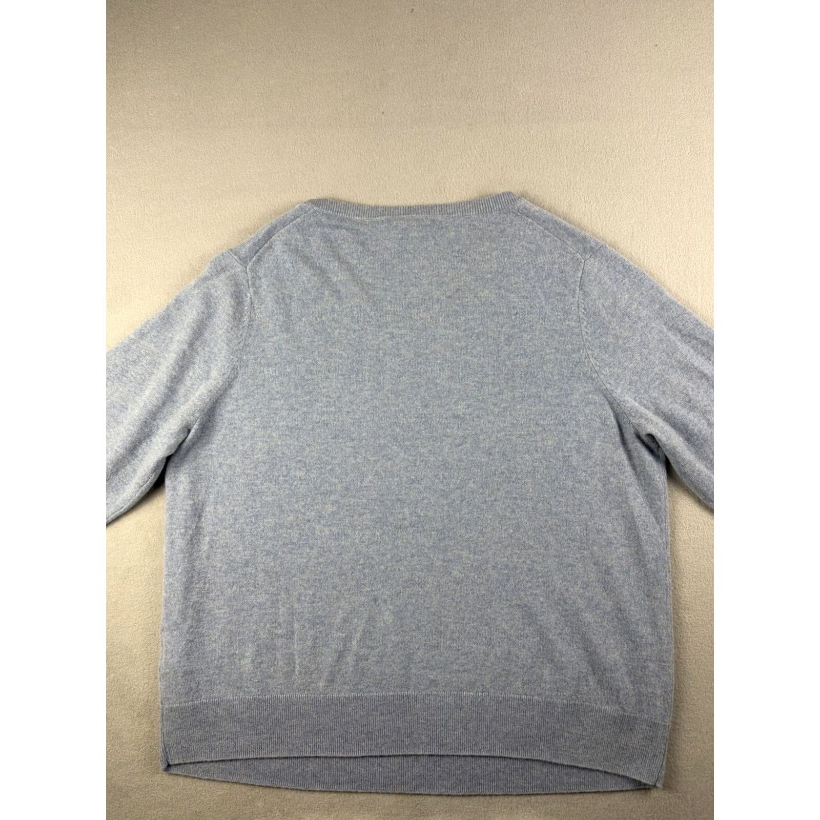 Quince Quince Sweater Men 3XL Blue Cashmere V-Neck Knit Pullover Casual Solid Tight-Knit Size US XXL / EU 58 / 5 - 4 Thumbnail