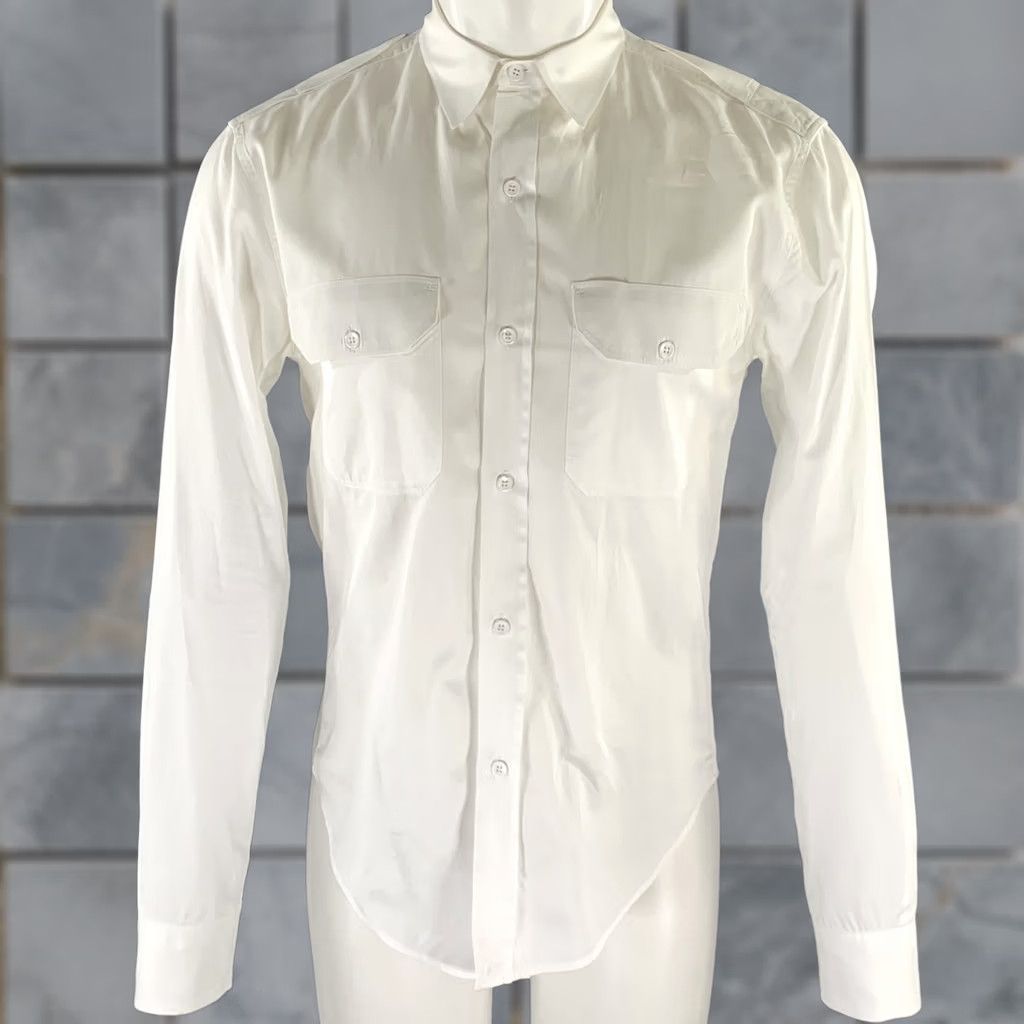 Band Of Outsiders BAND OF OUTSIDERS Shirt Size M White Cotton Military Long Sleeve Size US M / EU 48-50 / 2 - 1 Thumbnail