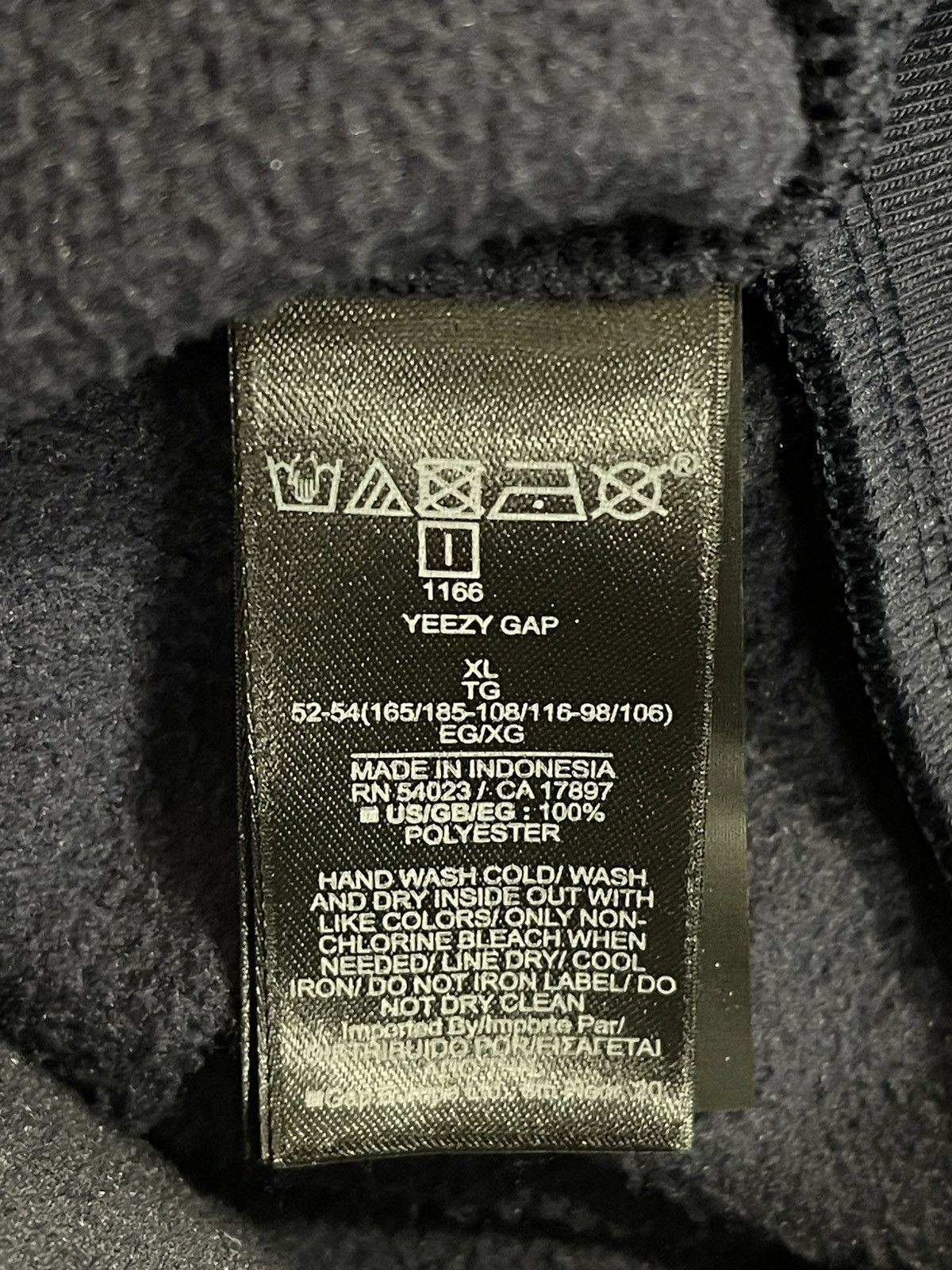 Gap × Kanye West × Yeezy Yeezy Gap Polar Fleece Hoodie Navy Size US XL / EU 56 / 4 - 5 Thumbnail