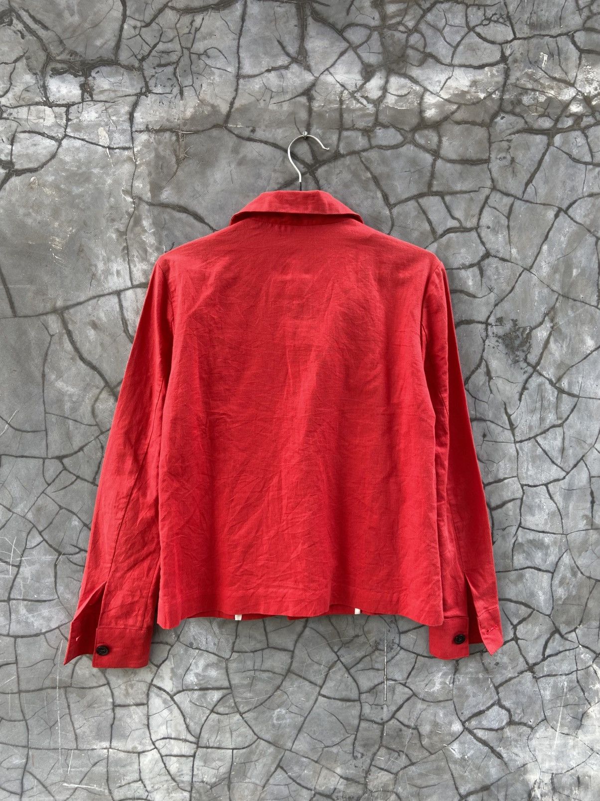 Isamu Katayama Backlash × Kazuyuki Kumagai Attachment × Maison MIHARA YASUHIRO Vintage Attachment Kazuyuki Kumagai Pocket Outer Shirts Size M / US 6-8 / IT 42-44 - 8 Thumbnail