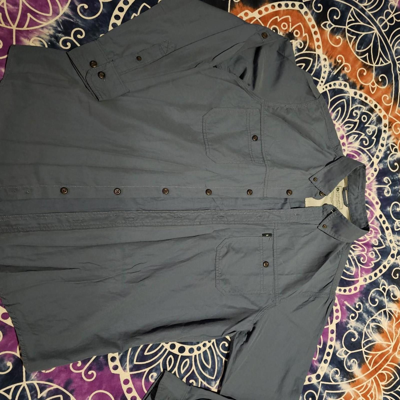 Designer Men's G.H. Bass Co Button Down Blue Shirt Size US M / EU 48-50 / 2 - 2 Thumbnail
