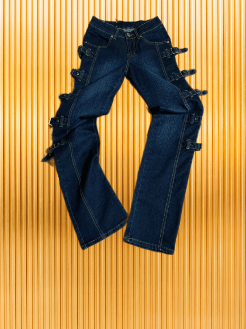 Japanese Brand Y2k Bondage Distressed Baggy Denim Jeans Size US 26 / EU 42 - 1 Thumbnail