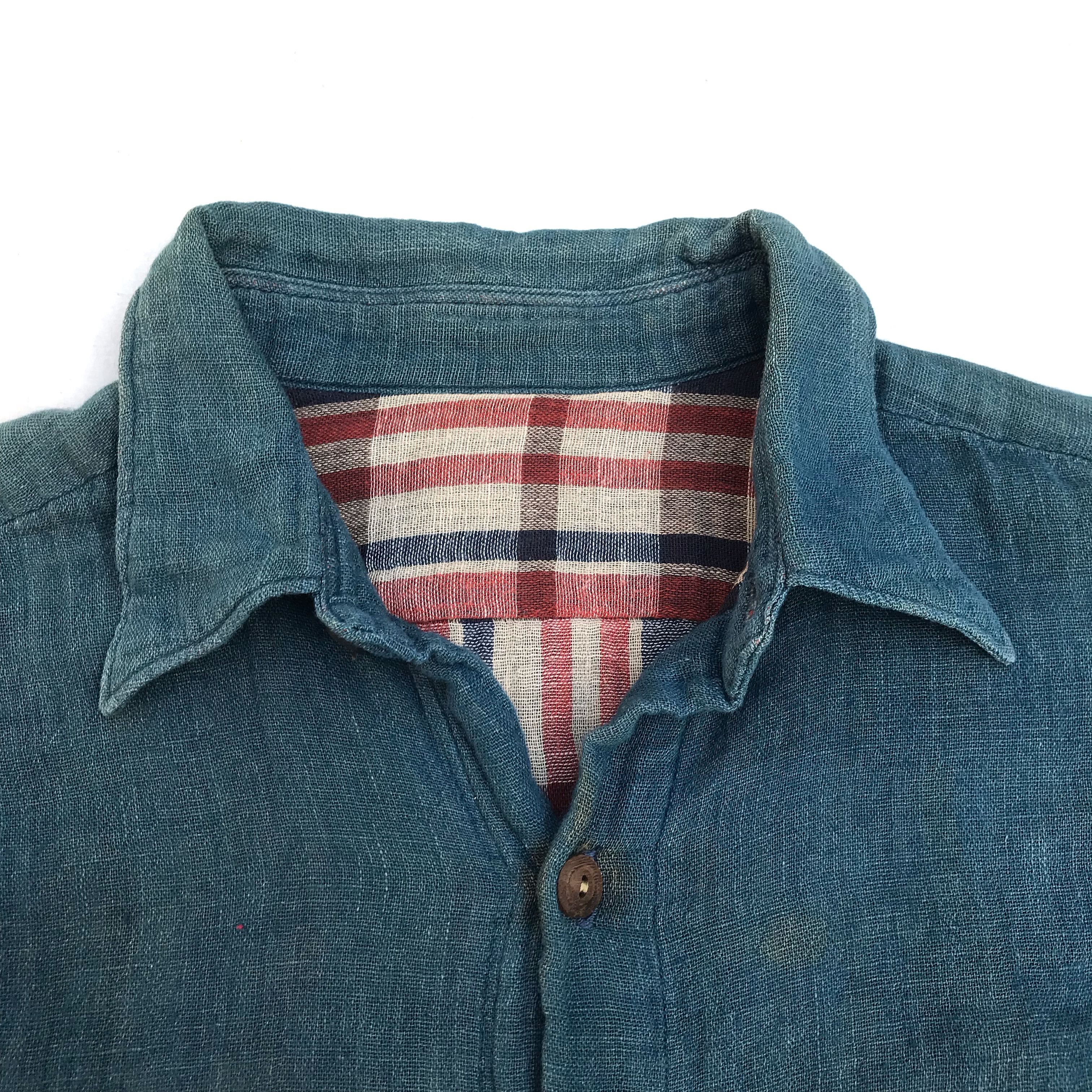 45rpm Vintage 45 Rpm By R indigo Dyed denim jeans shirt Size US M / EU 48-50 / 2 - 2 Thumbnail