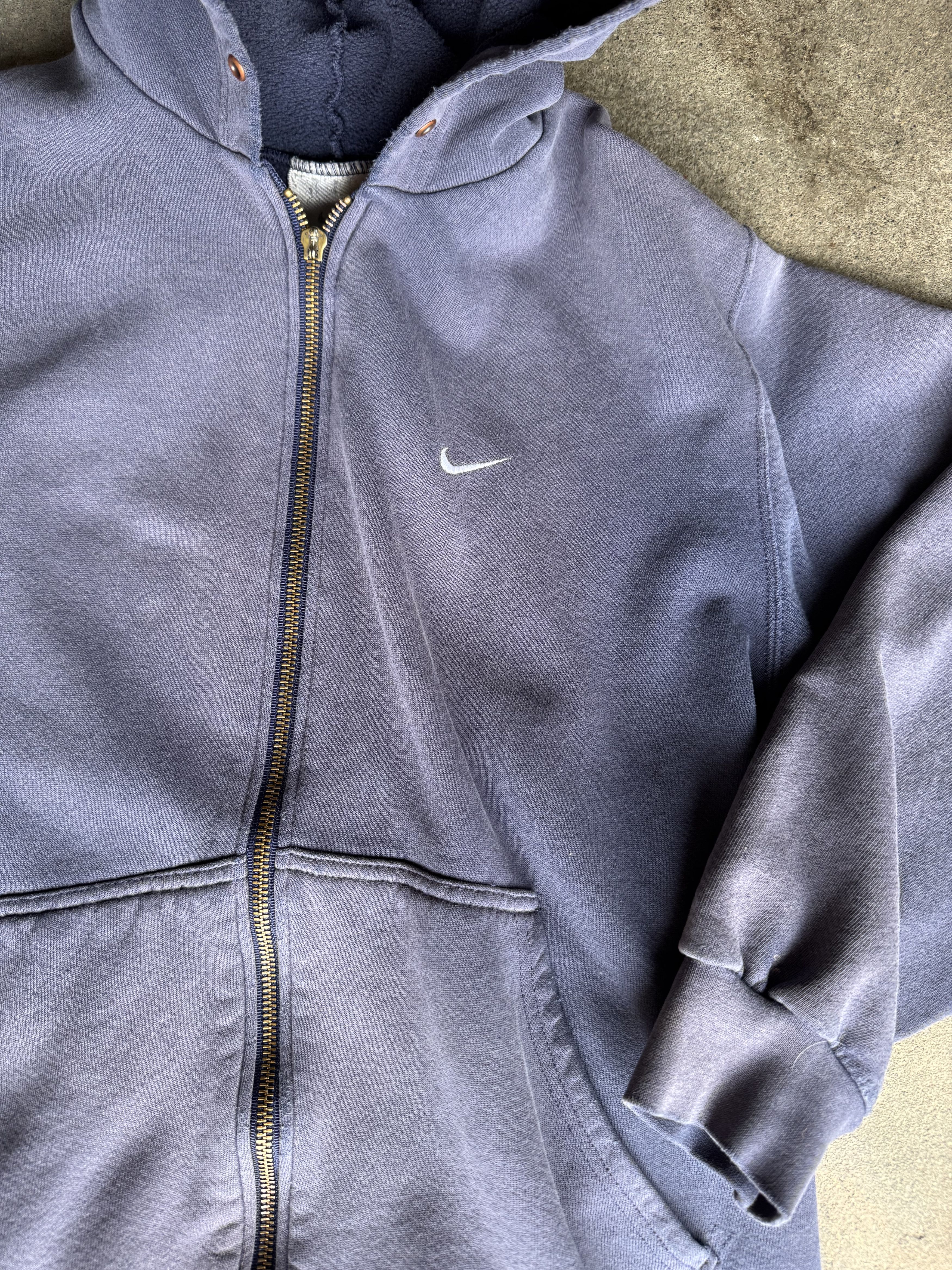 Nike Nike Faded Purple Zip Hoodie Size US M / EU 48-50 / 2 - 2 Thumbnail