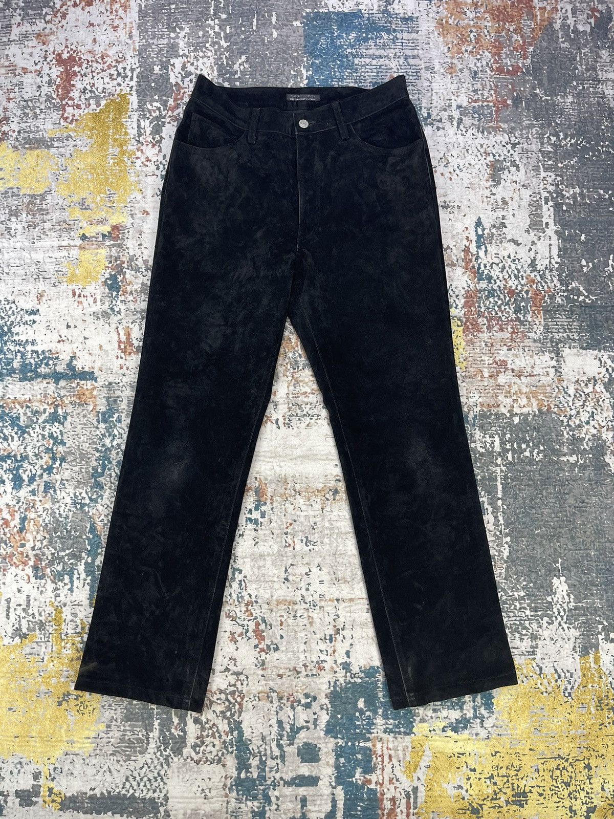 Blue Blue Japan Blue Way Company Black Suede Pants Size US 30 / EU 46 - 1 Thumbnail