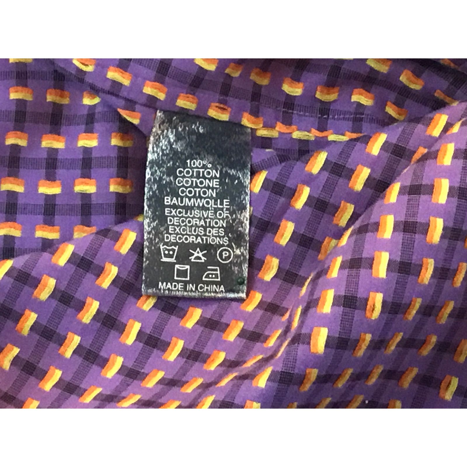 Robert Graham Robert Graham XL Purple Print Long Sleeve Shirt Size US XL / EU 56 / 4 - 3 Thumbnail