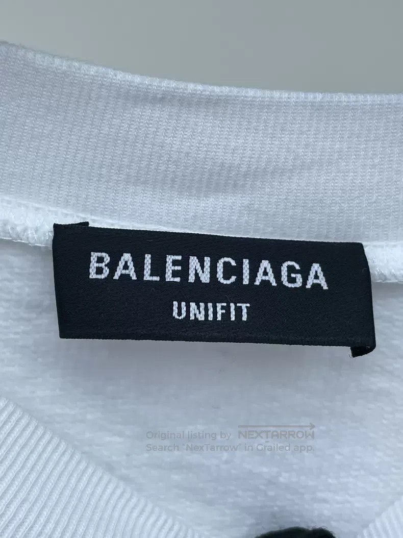 Balenciaga Balenciaga Blue lettering white sweatshirt Size US XS / EU 42 / 0 - 5 Thumbnail