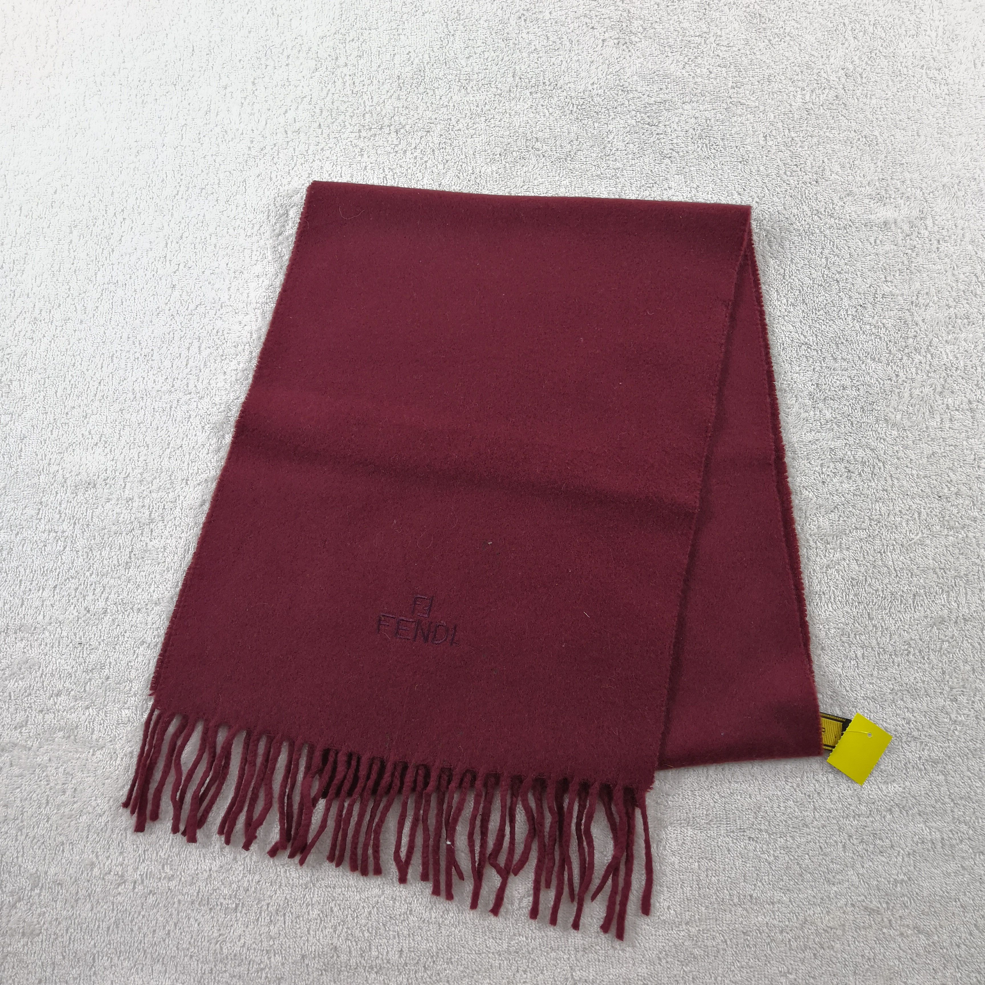 Japanese Brand Vintage Fendi Scarf Wool Cashmere Scarves. Size ONE SIZE - 3 Thumbnail