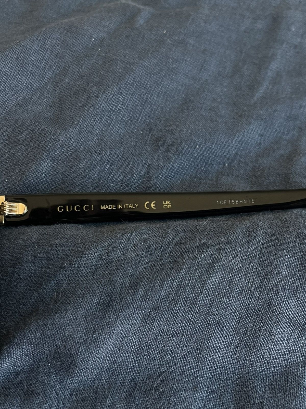 Gucci Gucci Black Sunglasses Size ONE SIZE - 5 Thumbnail