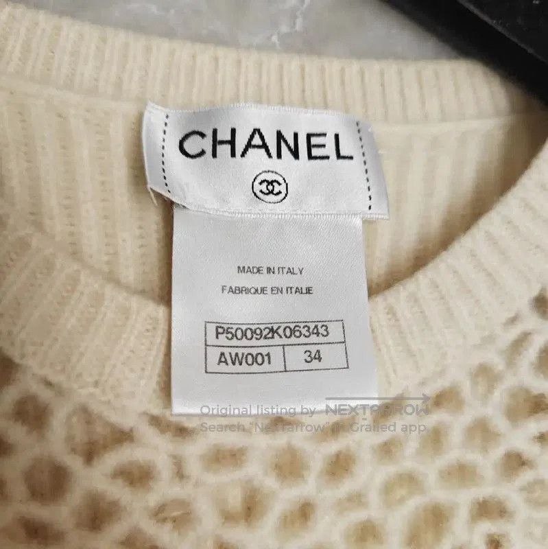 Chanel Chanel Beige Cashmere Long Sleeve Sweater . Size XS / US 0-2 / IT 36-38 - 4 Thumbnail