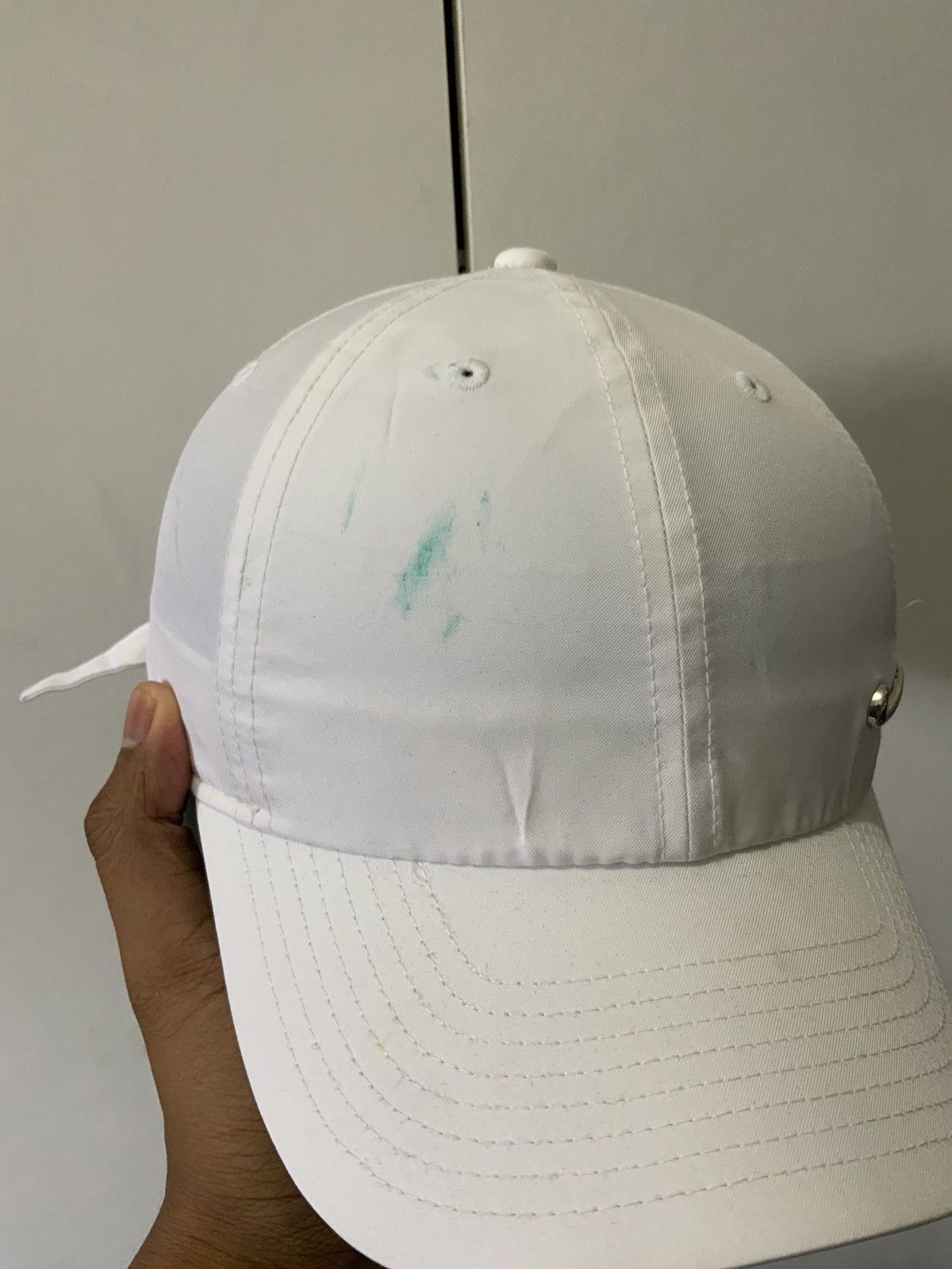 Nike Nike Small Swoosh Logo White Hat Size ONE SIZE - 6 Thumbnail