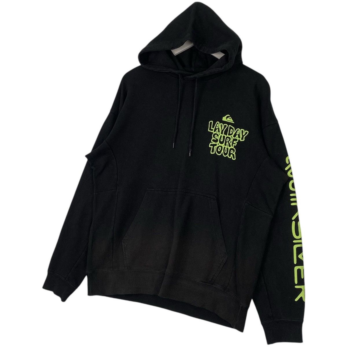 Vintage Vintage Quik Silver Hoodie Printed Sweater Black/Green Size US L / EU 52-54 / 3 - 2 Thumbnail