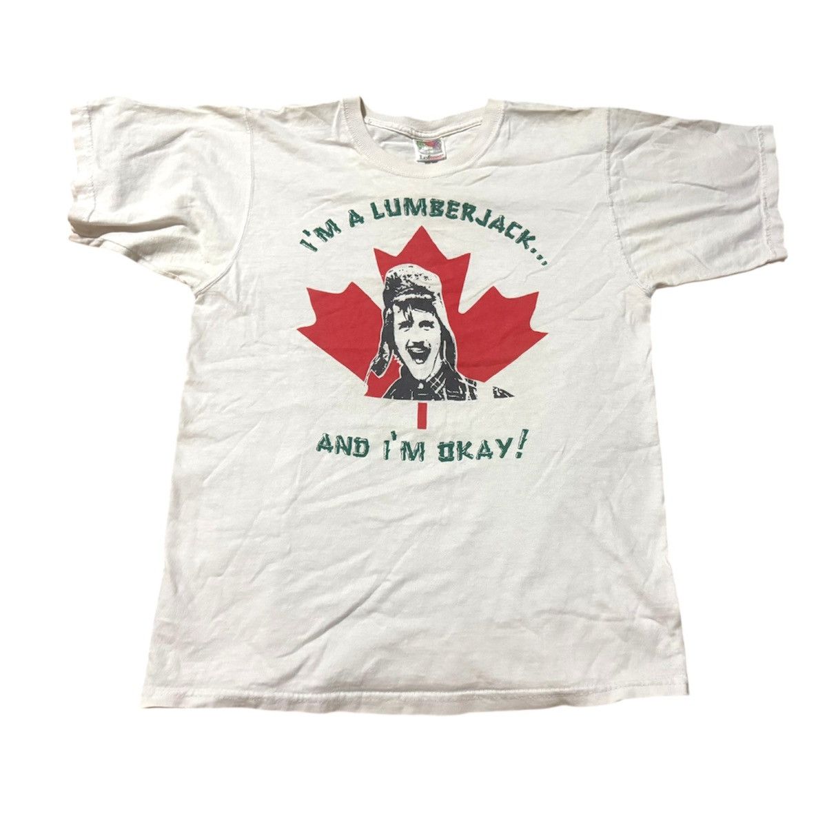 Vintage Vintage 90s Monty Python Lumberjack Song T Shirt Size US S / EU 44-46 / 1 - 1 Thumbnail