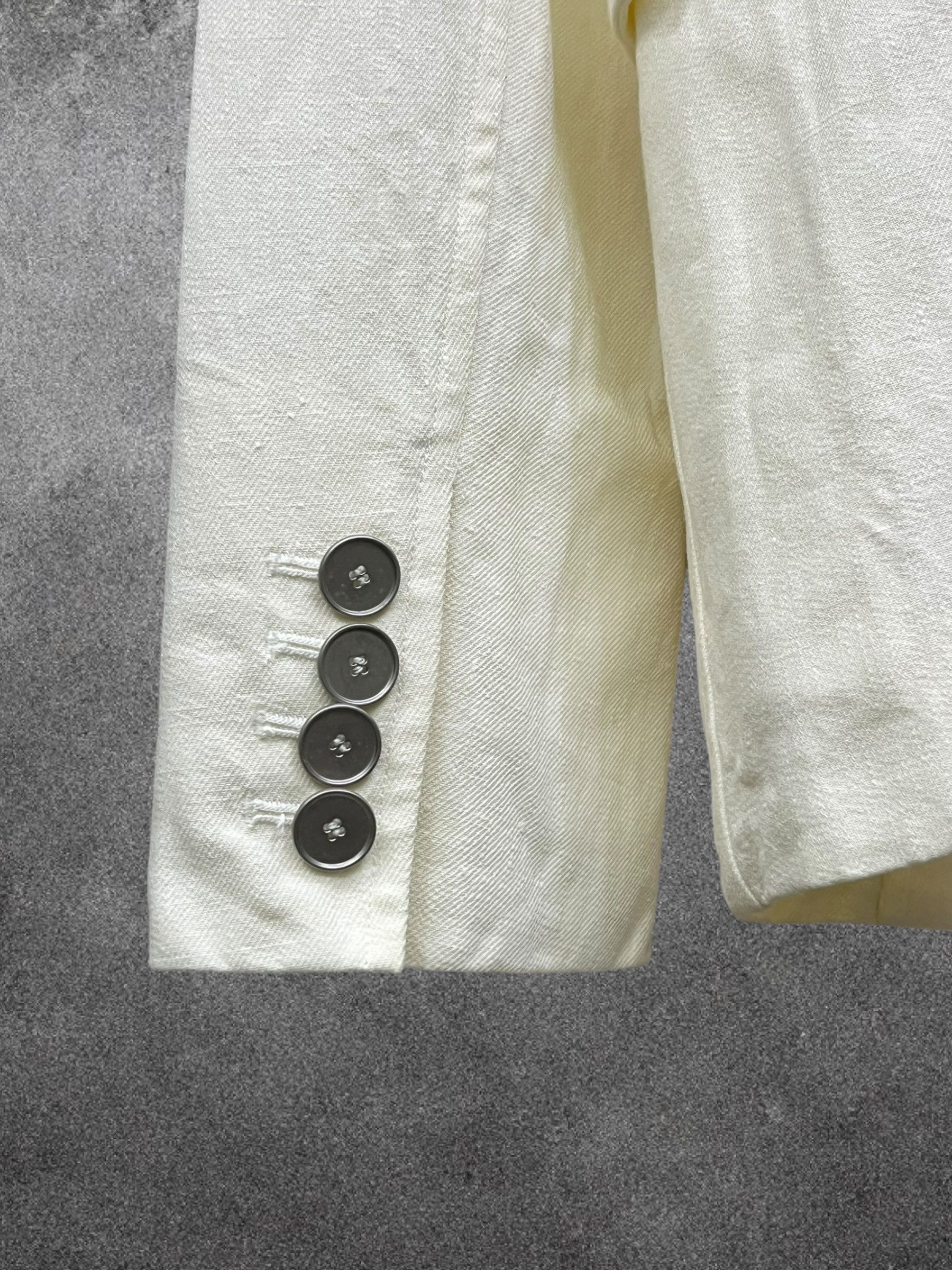 Hermes Authentic Vintage Hermès Linen Blazer Size S / US 4 / IT 40 - 3 Thumbnail