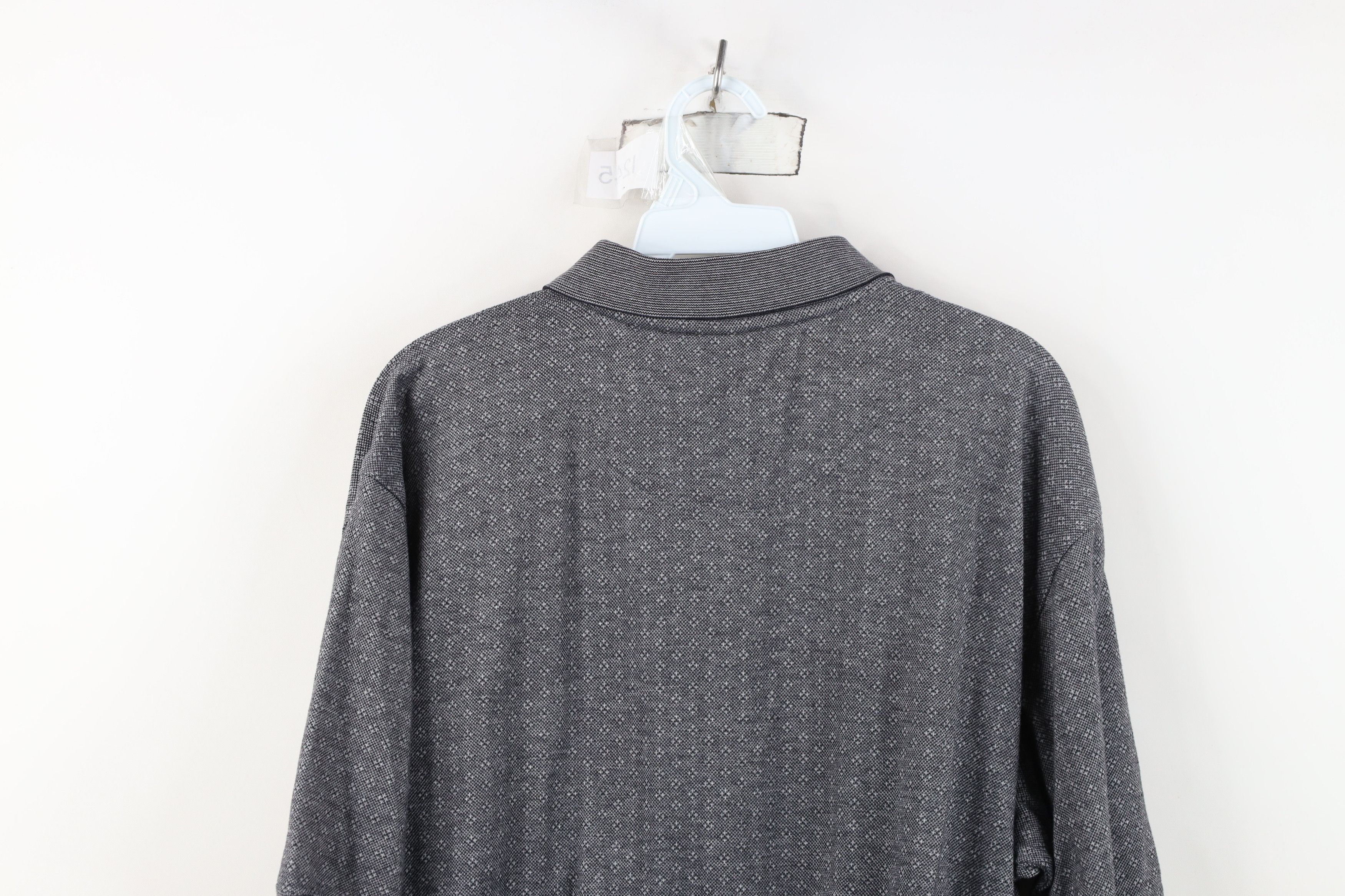 Vintage Vintage 90s Streetwear Geometric Knit Pullover Polo Shirt Size US L / EU 52-54 / 3 - 10 Thumbnail