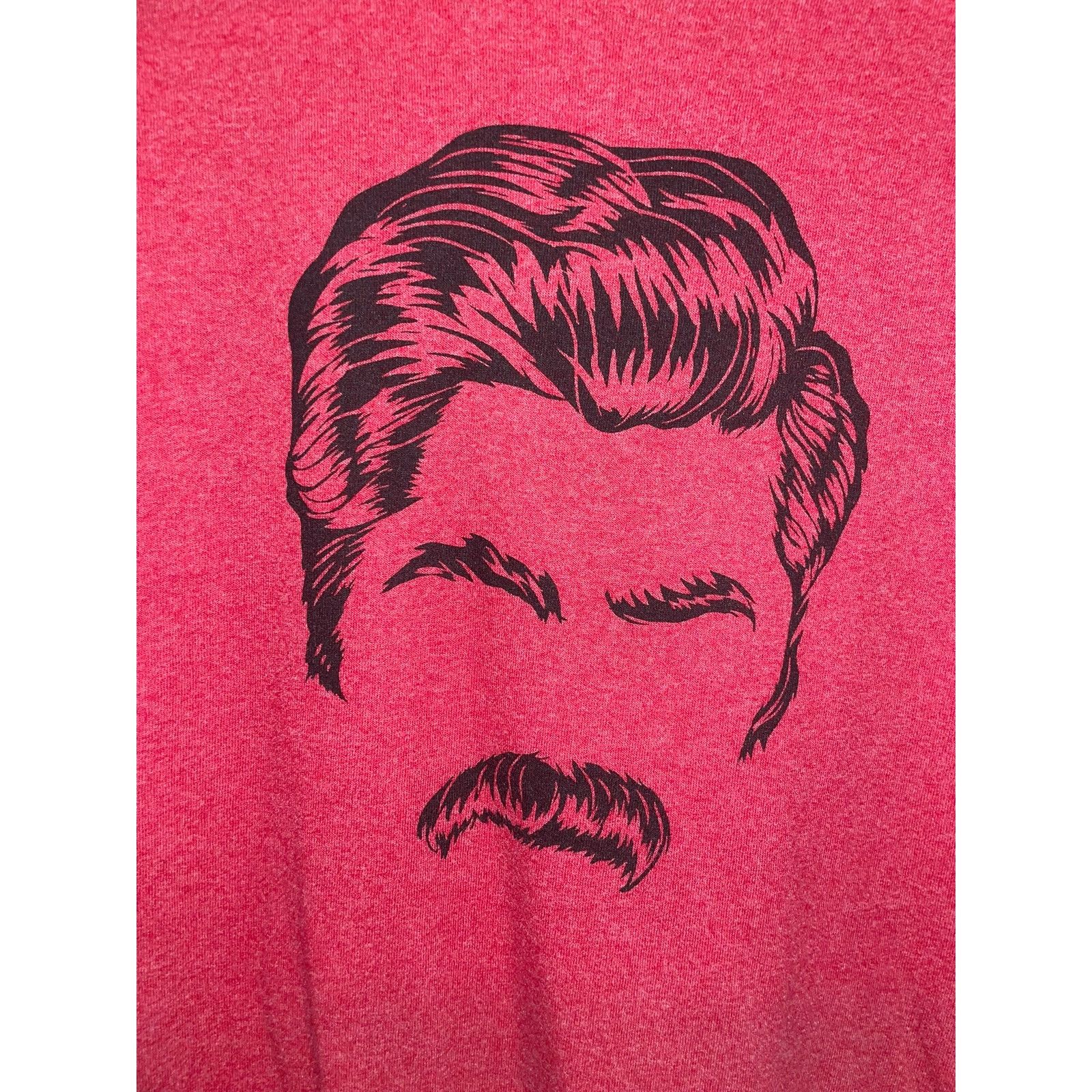 Delta Parks & Rec Ron Swanson Shirt TV Actor Red Tee 2000s 2XL XXL Size US XXL / EU 58 / 5 - 2 Thumbnail