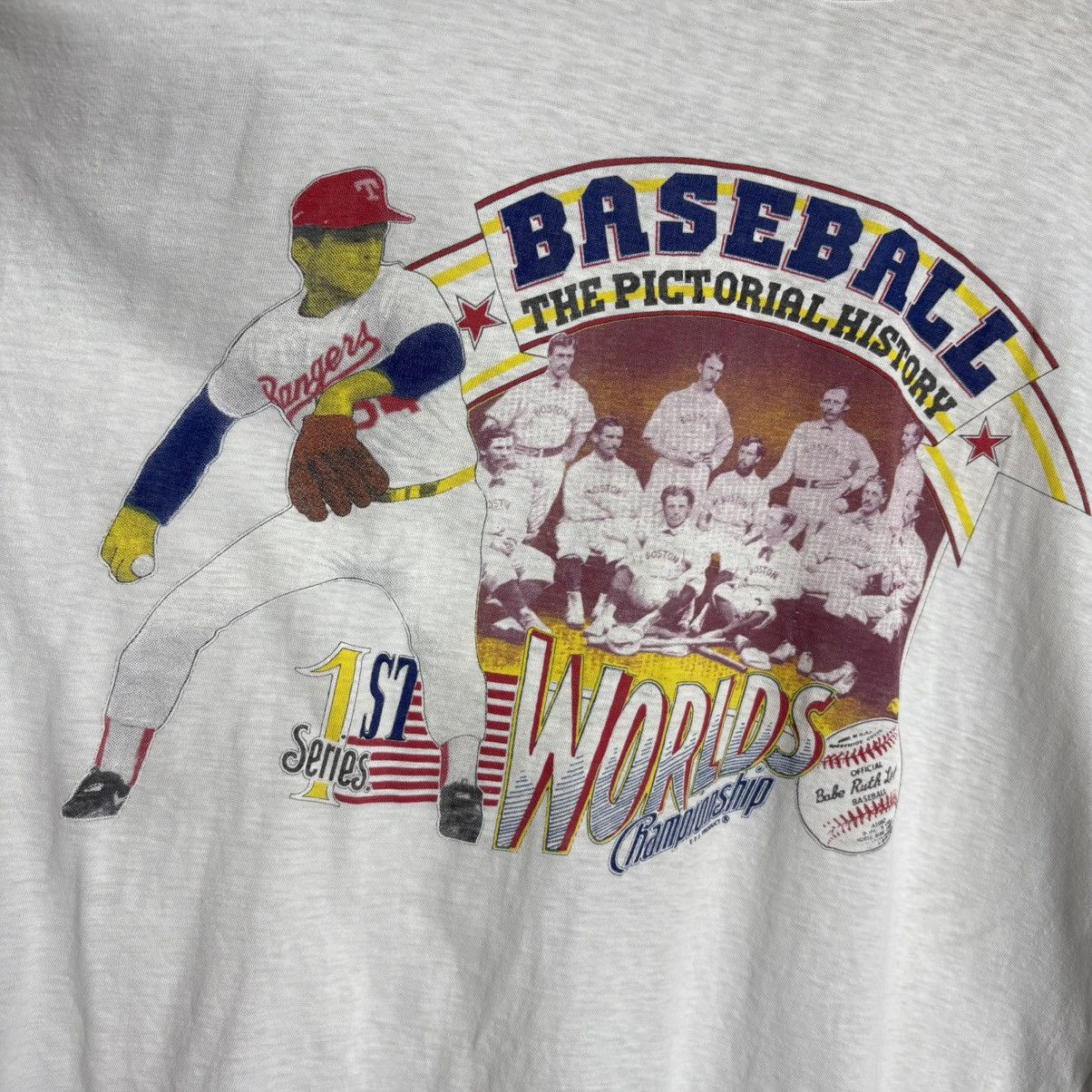 MLB × Vintage Vintage 90s Texas Rangers Championship MLB Baseball T-Shirt Size US XL / EU 56 / 4 - 2 Thumbnail
