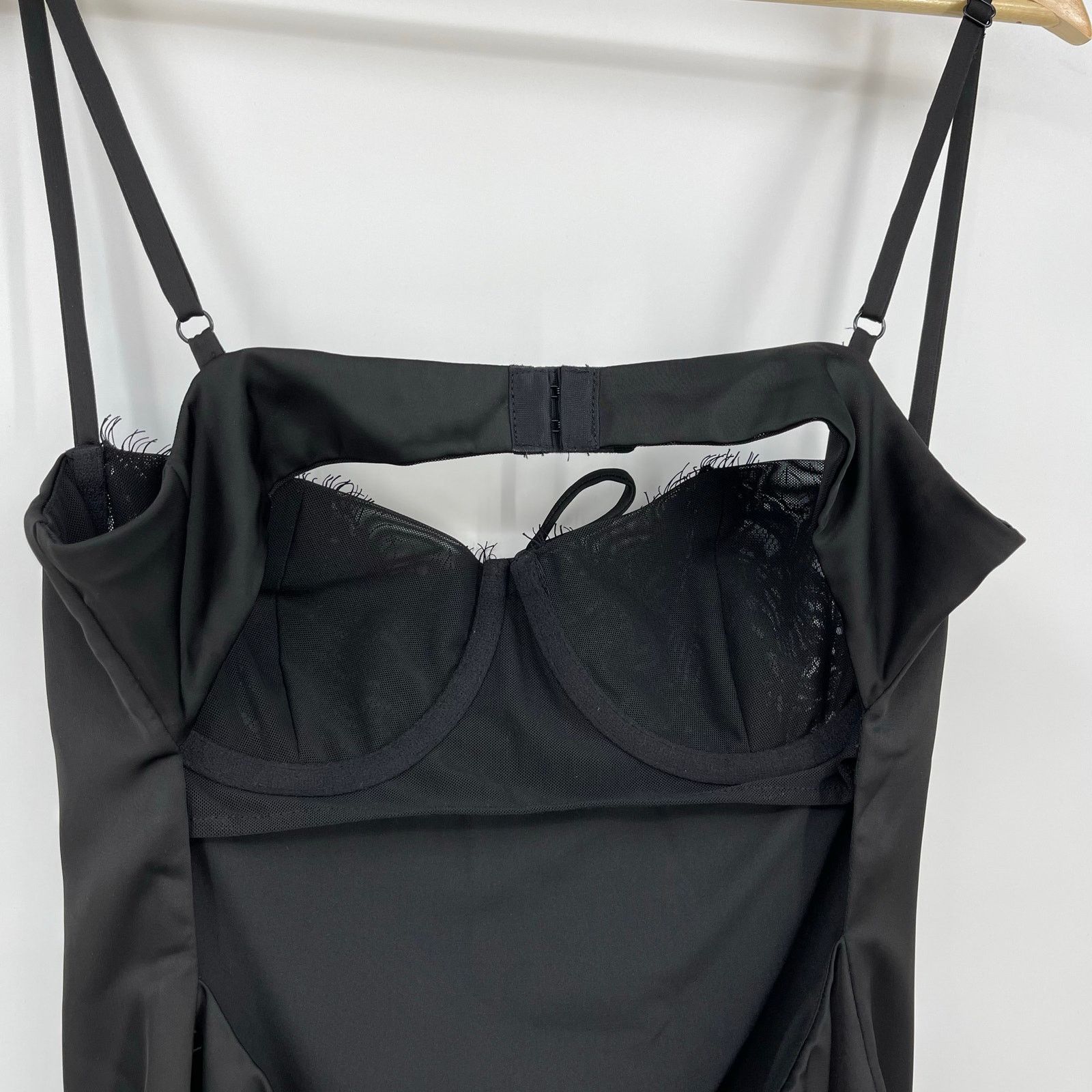 superdown superdown | NWT Tony Mini Dress in Black Satin L Size L / US 10 / IT 46 - 6 Thumbnail