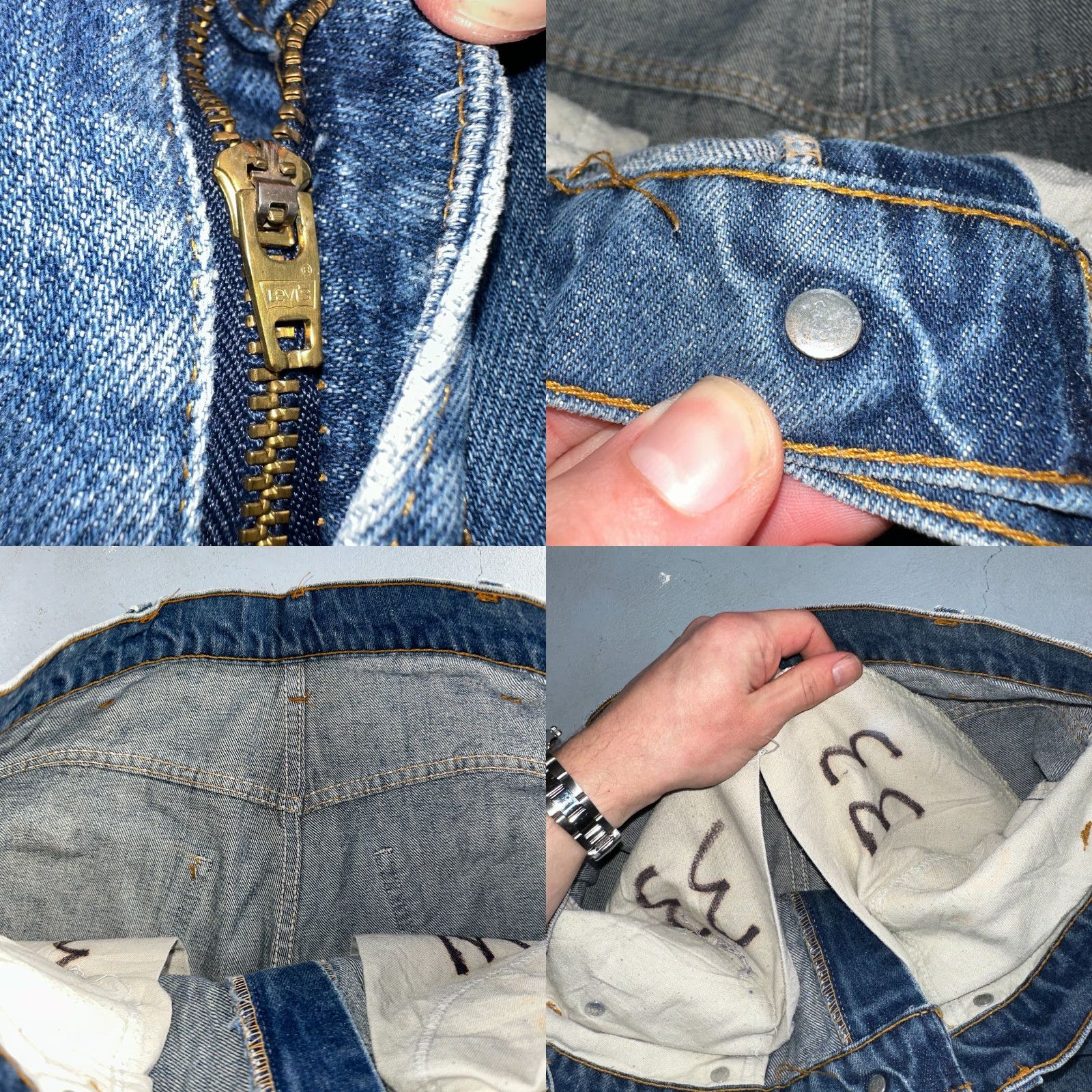 Levi's VINTAGE Levi's 517 Jeans 32x26 USA Blue Bootcut 80s Orange Tab Denim Classic Mens Size US 32 / EU 48 - 9 Thumbnail