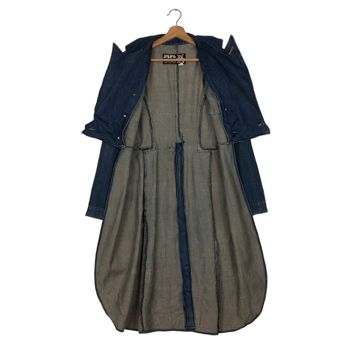 Jean Paul Gaultier 🔥VINTAGE JEAN PAUL GAULTIER LONG DENIM JACKET Size S / US 4 / IT 40 - 14 Thumbnail