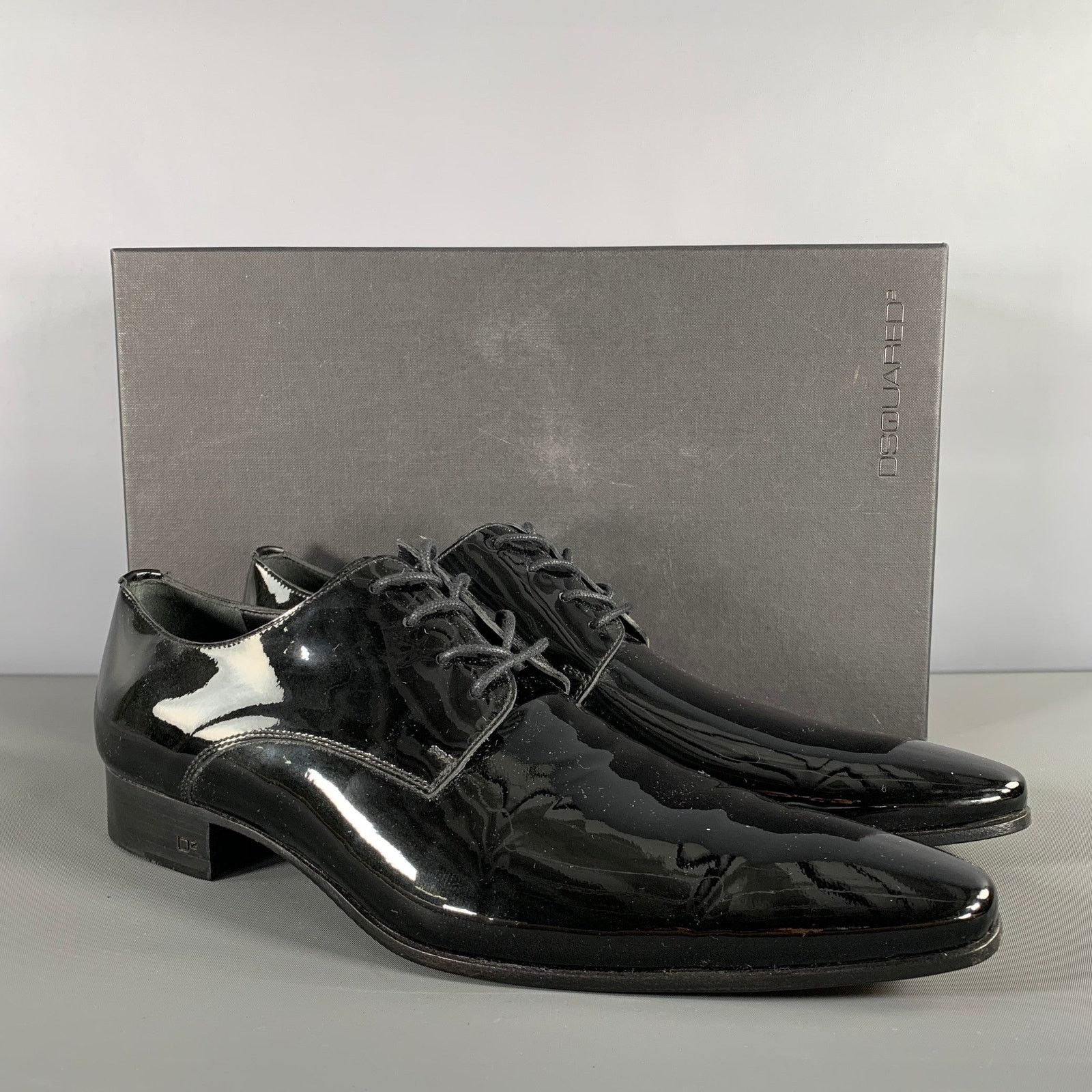 Dsquared2 DSQUARED2 Size 9.5 Black Solid Leather Lace Up Lace Up Shoes Size US 9.5 / EU 42-43 - 9 Thumbnail