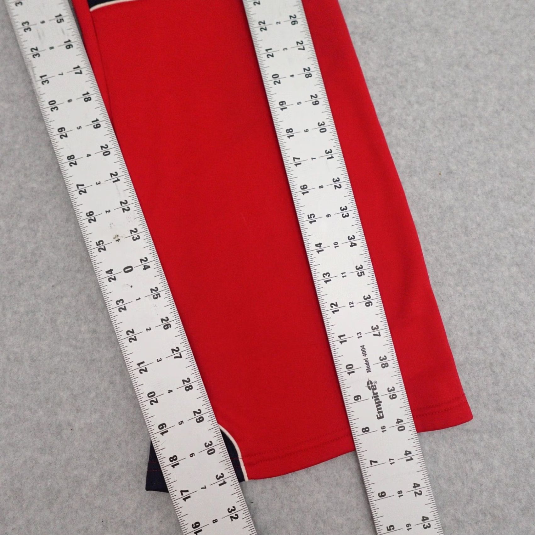 Tommy Hilfiger VTG Tommy Jeans Womens Pants Size 13 Red Polyester Sweatpants Snap Button Track Pants Mens? Womens? Size 34" / US 12 / IT 48 - 6 Thumbnail