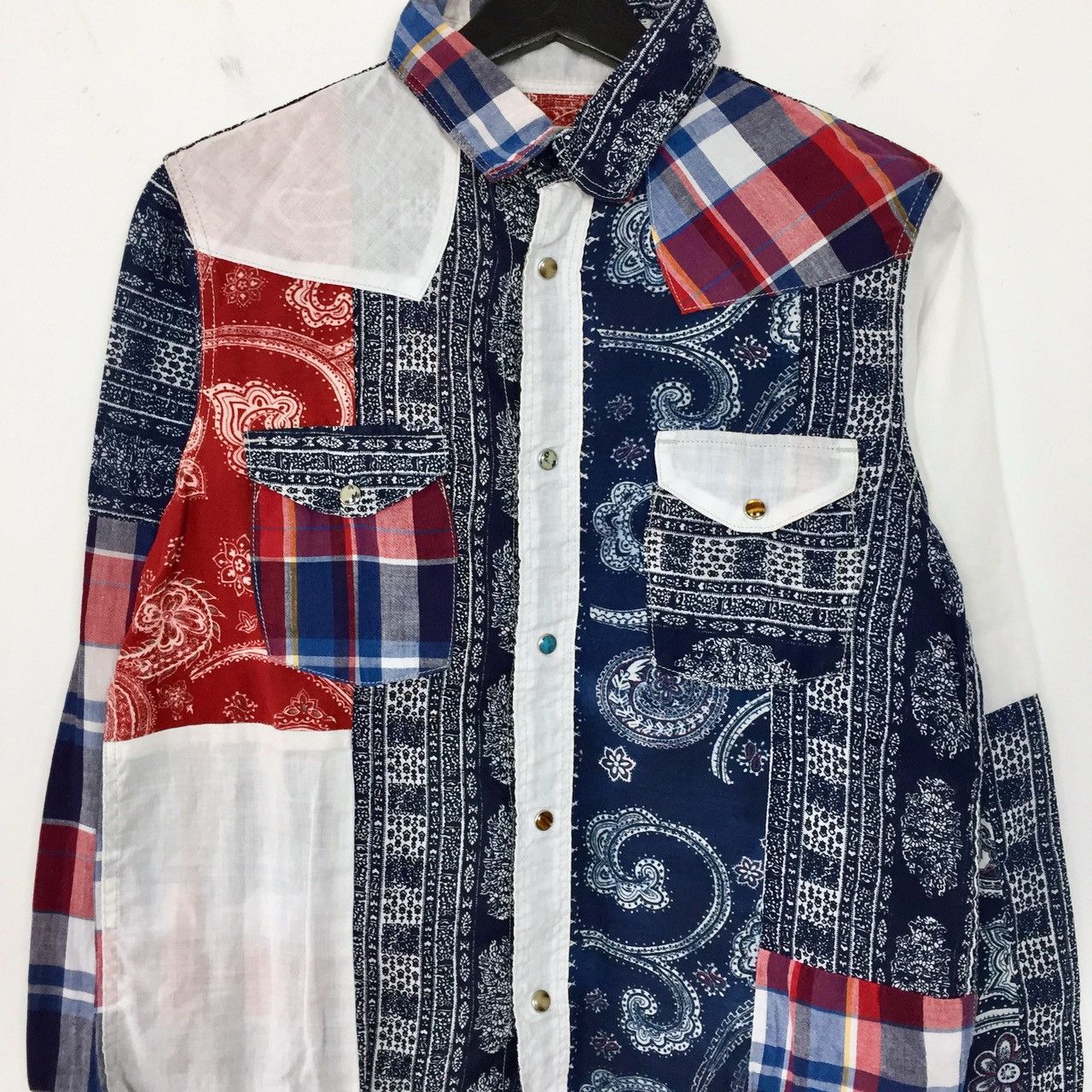 Kapital KAPITAL 2006SS PATCHWORK SHIRT Size US S / EU 44-46 / 1 - 3 Thumbnail