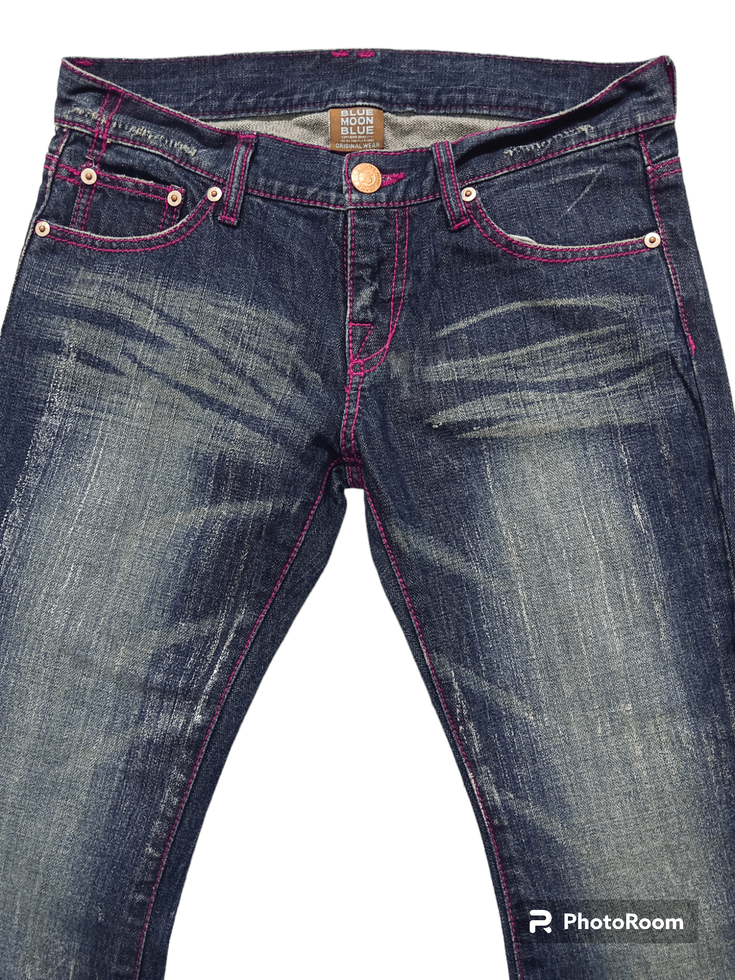 Hysteric Glamour Blue Moon Blue Low Rise Flare Jeans Size US 27 - 4 Thumbnail