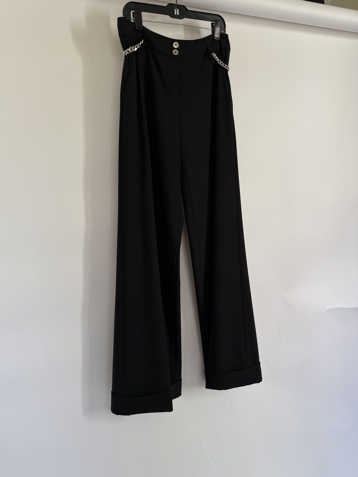Michael Kors Michael Kors Wide-Leg Pants with Chain Detail Size 26" / US 2 / IT 38 - 3 Thumbnail