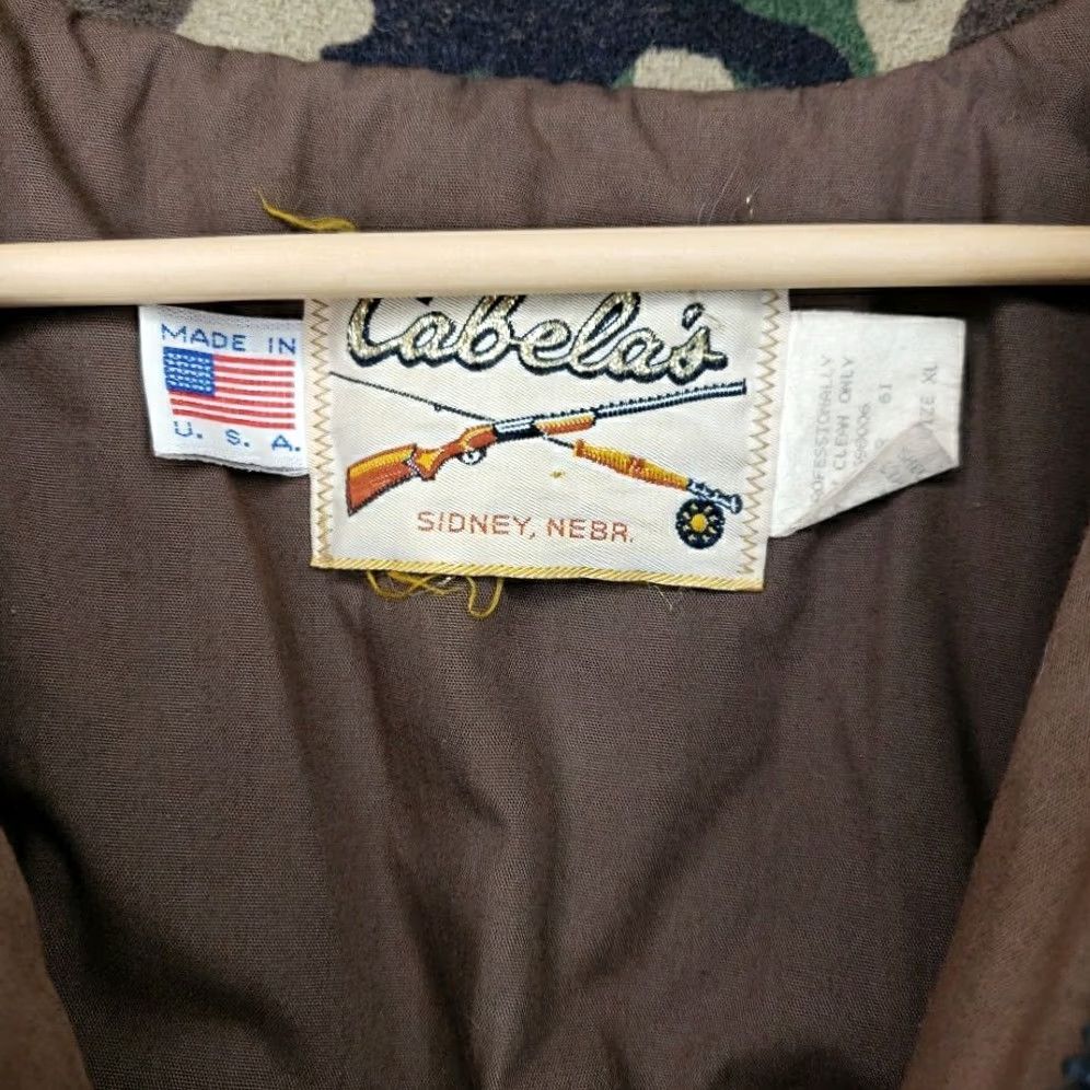 Vintage VINTAGE Cabela’s Whitetail Clothing Wool Jacket Camouflage Zip XL Brown Mens Jacket USA Water Resistant Size US XL / EU 56 / 4 - 3 Thumbnail