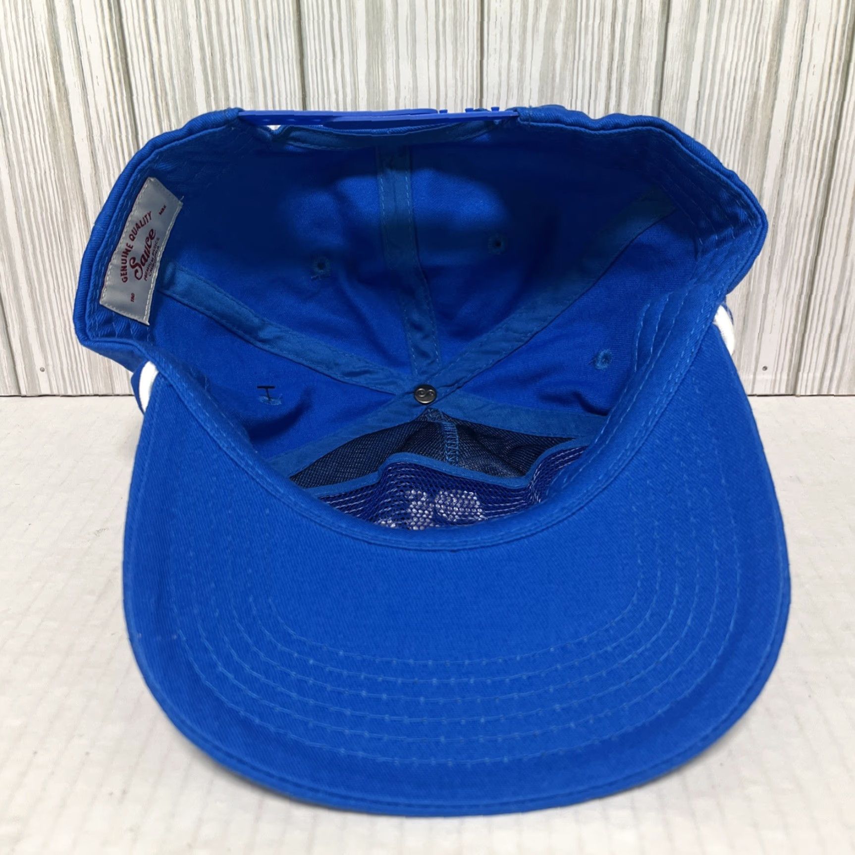 Vintage Sauce Hat Cap Snapback Blue Los Angeles Run Club Rope Trucker Adjustable Breathable Men Cap Running Golf Size ONE SIZE - 5 Thumbnail