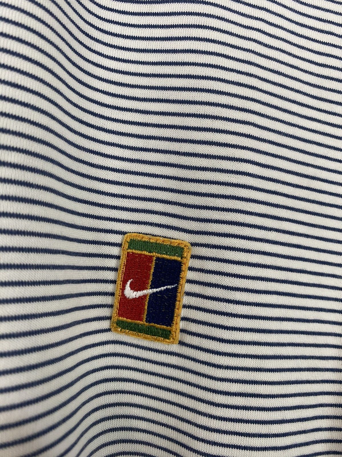 Nike Nike Vintage Polo Striped 90s Tennis Andre Agassi rare M y2k Size US M / EU 48-50 / 2 - 5 Thumbnail