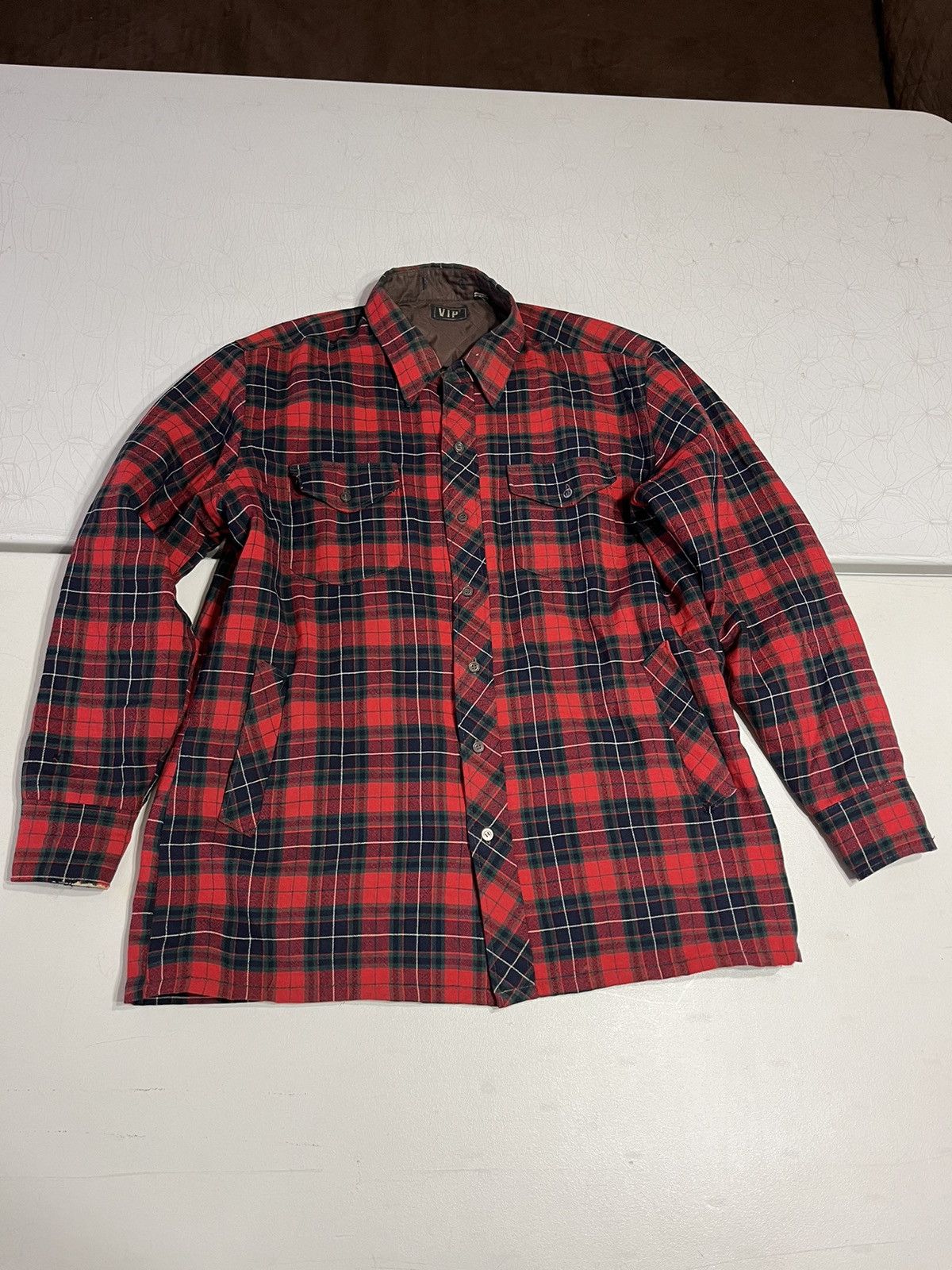 Vintage Vintage 70s/80s red wool flannel Size US XL / EU 56 / 4 - 1 Thumbnail