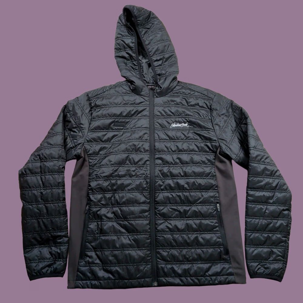 Linksoul Jacket Full Zip Hooded Primaloft Packable Eaton Black Mens Small Ls593, Men's